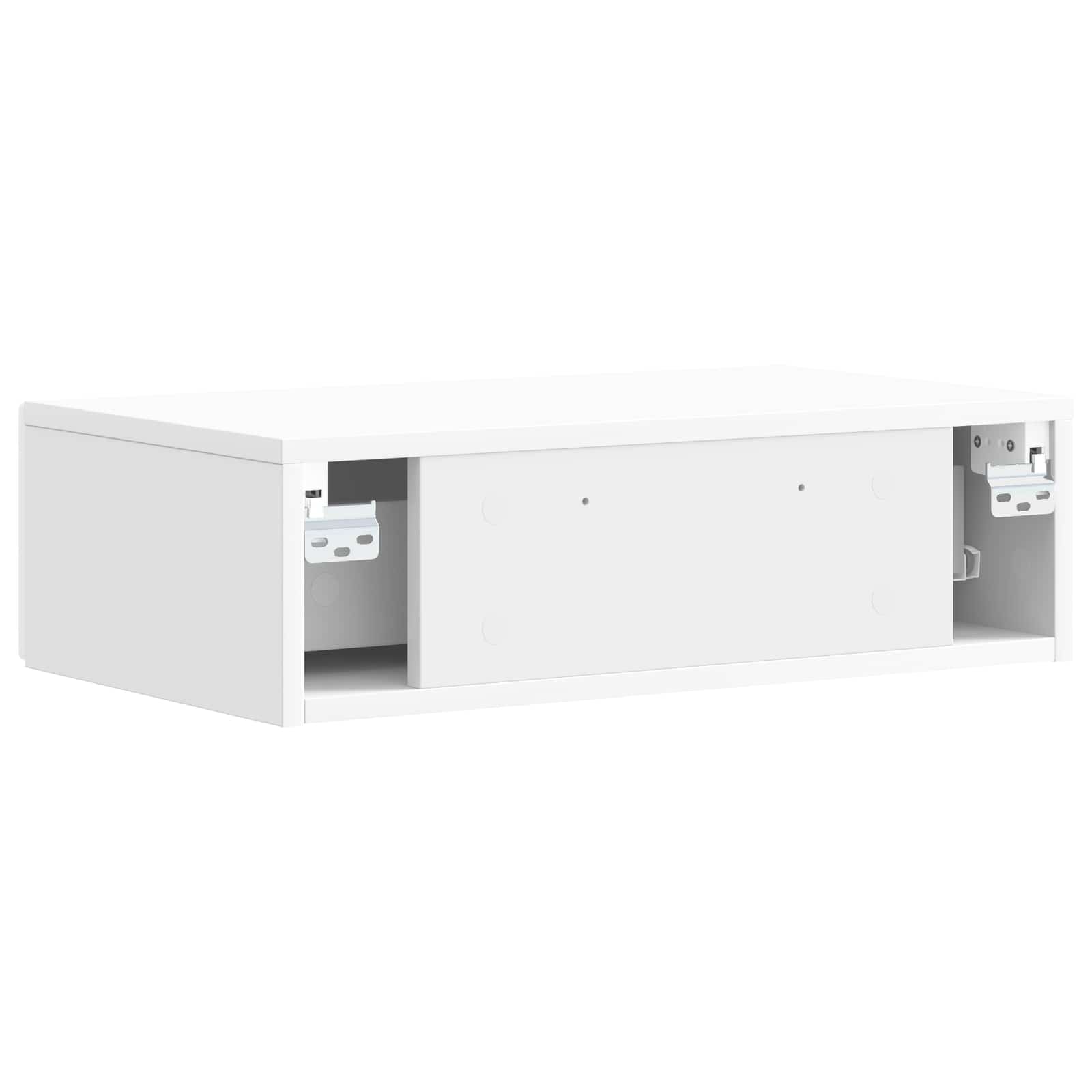 Wandmontage Zijtafel Hoogglans Wit 59 x 34,5 x 17 cm is nu te koop bij PeponiXL, paradijselijk wonen!