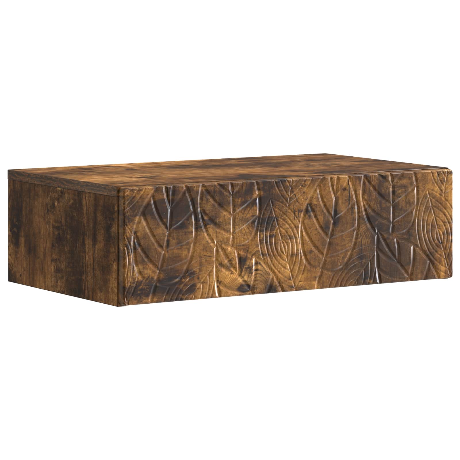 Wandmontage Zijtafel Gerookt eiken 59 x 34,5 x 17 cm is nu te koop bij PeponiXL, paradijselijk wonen!