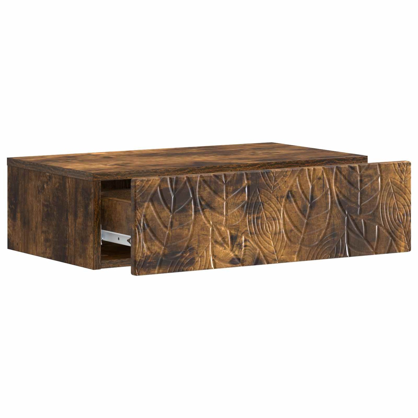 Wandmontage Zijtafel Gerookt eiken 59 x 34,5 x 17 cm is nu te koop bij PeponiXL, paradijselijk wonen!