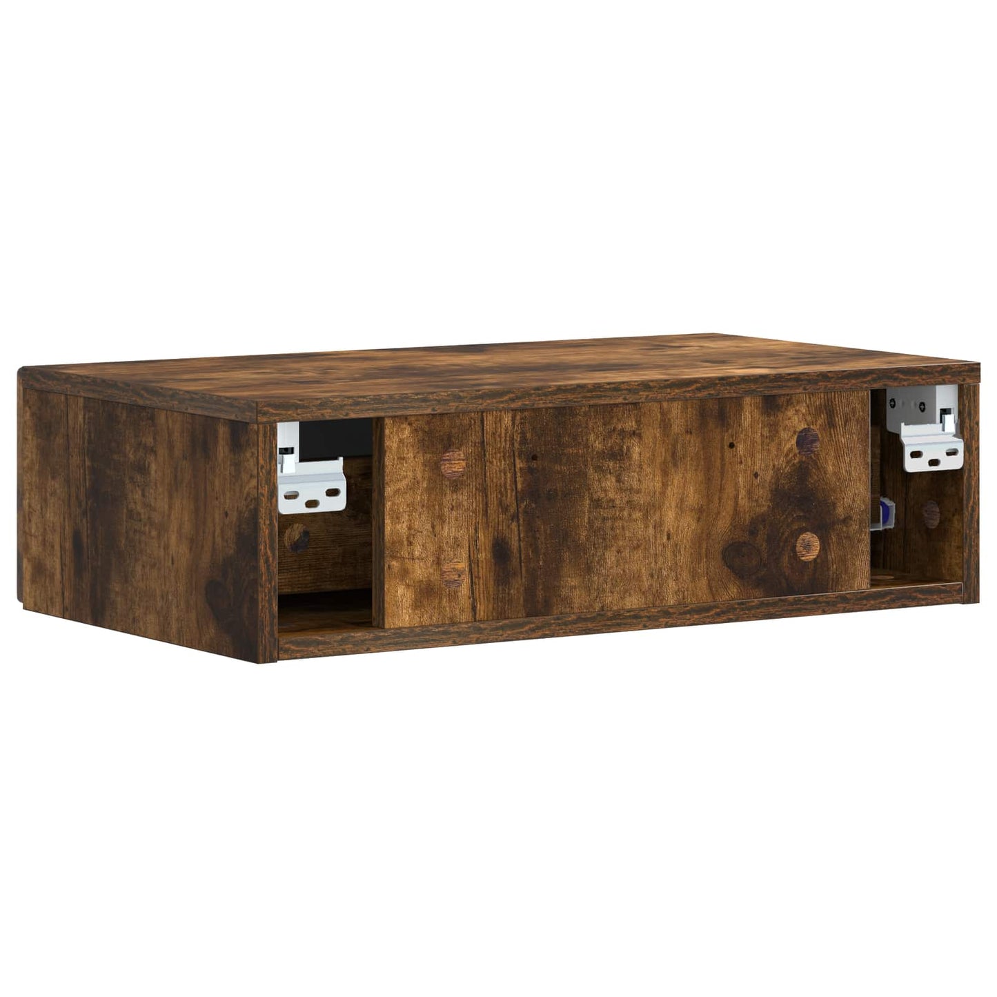Wandmontage Zijtafel Gerookt eiken 59 x 34,5 x 17 cm is nu te koop bij PeponiXL, paradijselijk wonen!