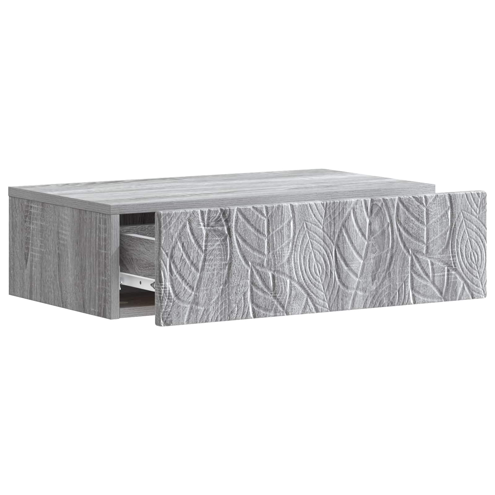Wandmontage Zijtafel Grijs Sonoma 59 x 34,5 x 17 cm is nu te koop bij PeponiXL, paradijselijk wonen!