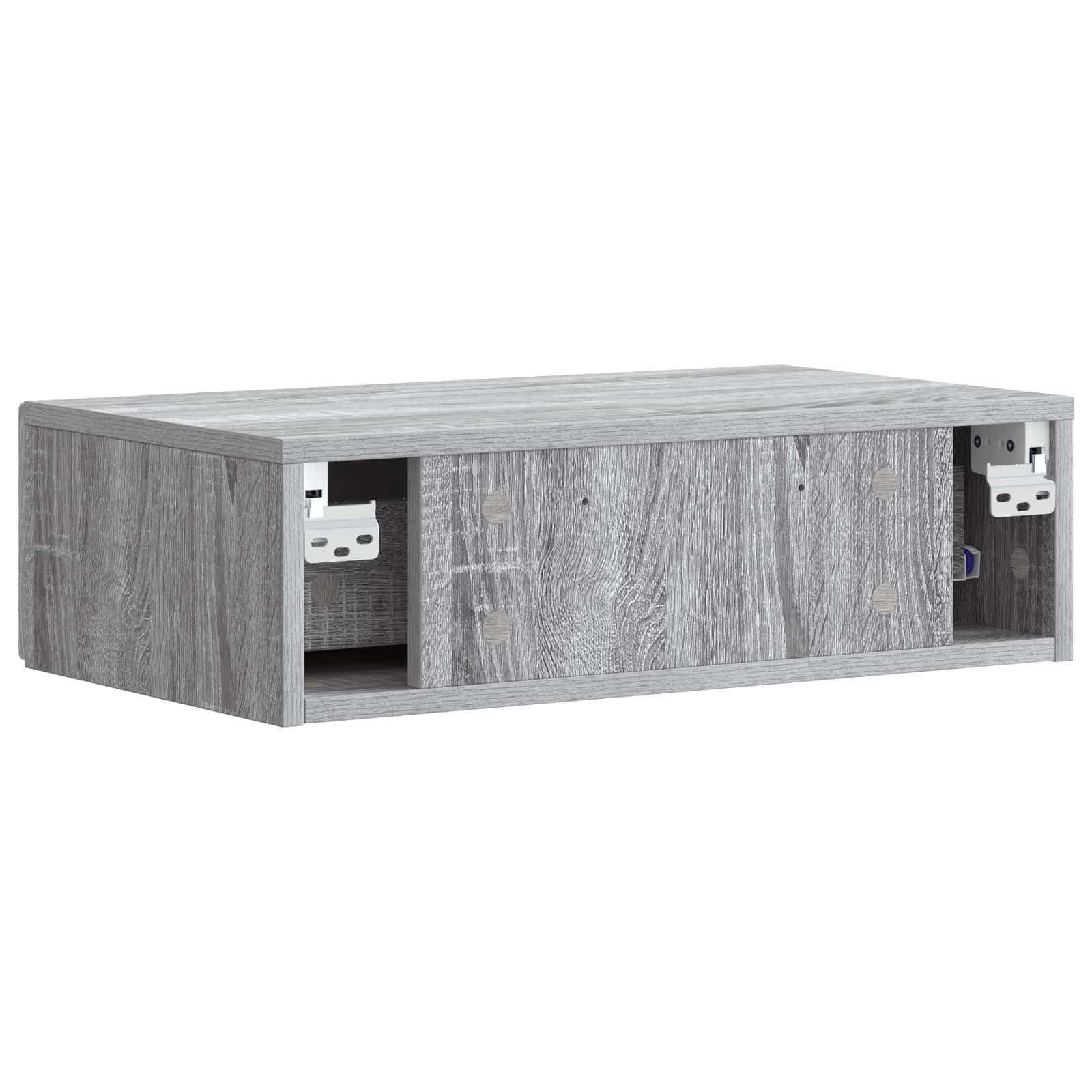 Wandmontage Zijtafel Grijs Sonoma 59 x 34,5 x 17 cm is nu te koop bij PeponiXL, paradijselijk wonen!