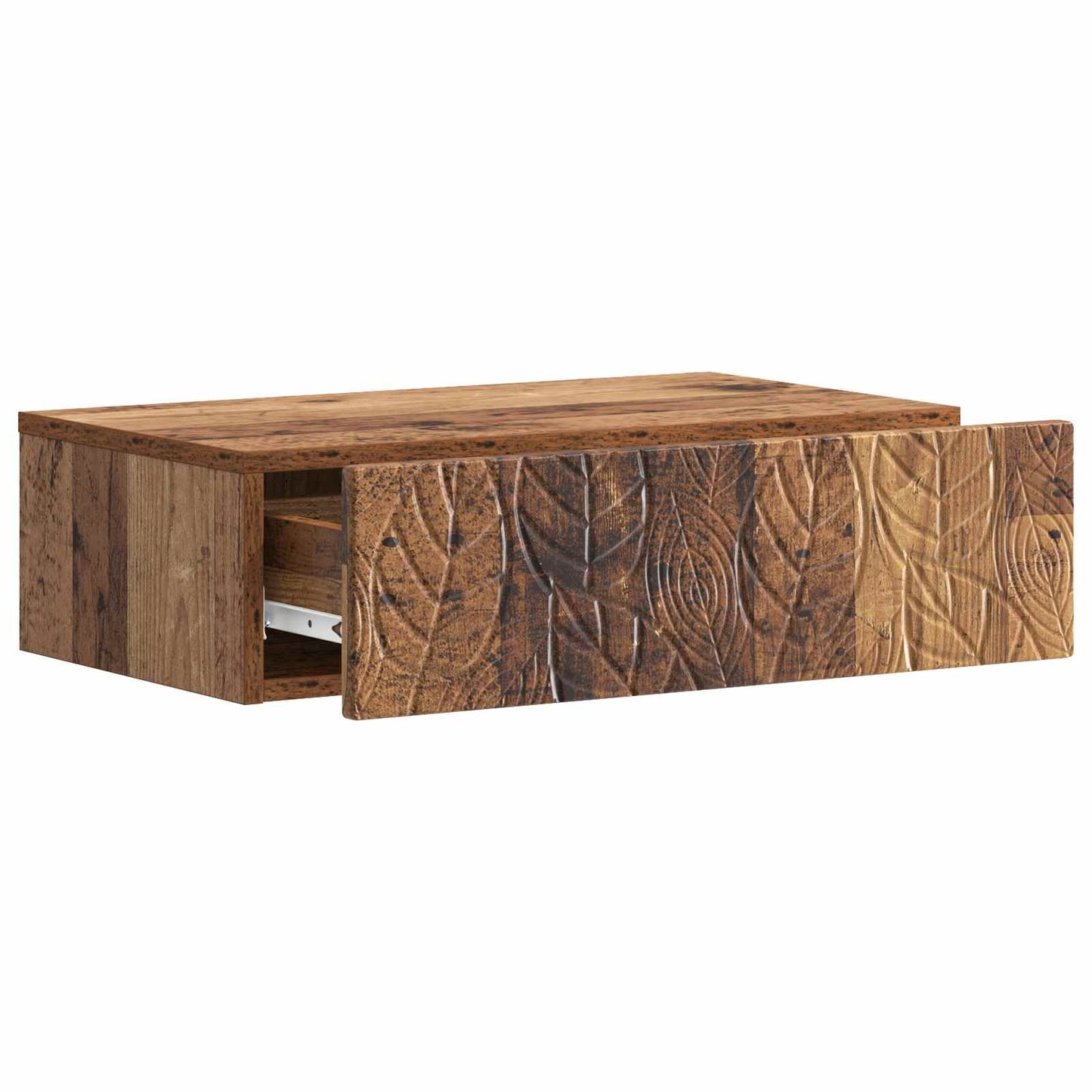 Wandmontage Zijtafel Oud hout 59 x 34,5 x 17 cm Bewerkt hout is nu te koop bij PeponiXL, paradijselijk wonen!