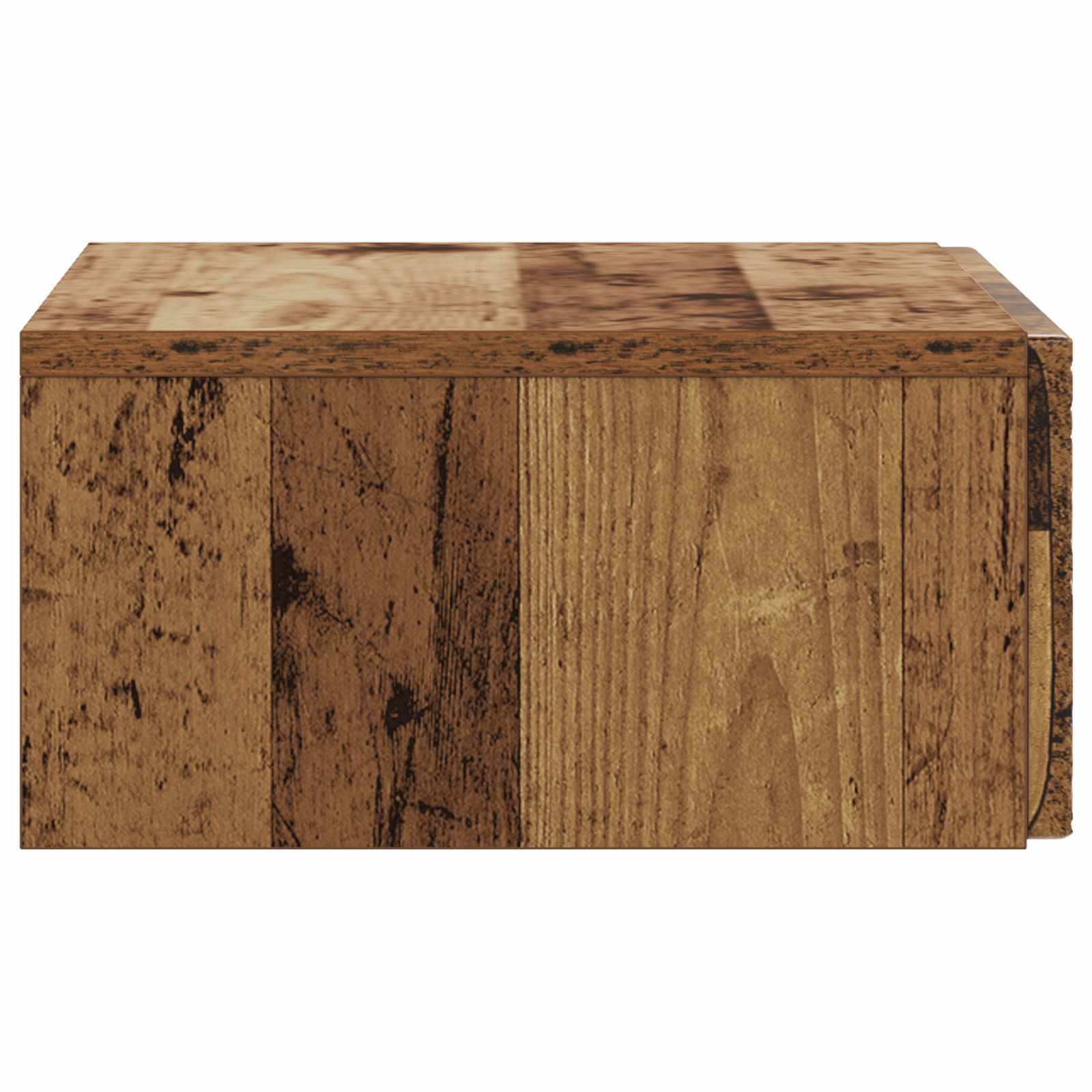 Wandmontage Zijtafel Oud hout 59 x 34,5 x 17 cm Bewerkt hout is nu te koop bij PeponiXL, paradijselijk wonen!