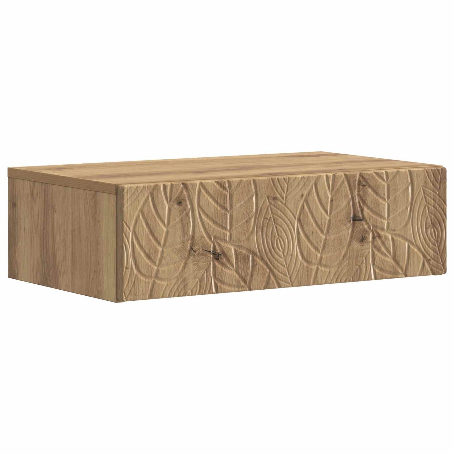 Wandmontage Zijtafel Artisanaal eiken 59 x 34,5 x 17 cm is nu te koop bij PeponiXL, paradijselijk wonen!