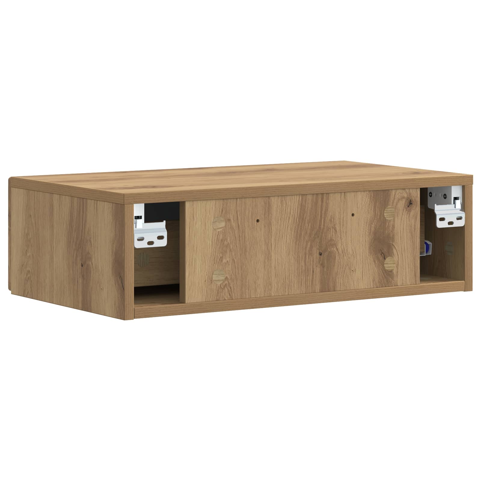Wandmontage Zijtafel Artisanaal eiken 59 x 34,5 x 17 cm is nu te koop bij PeponiXL, paradijselijk wonen!