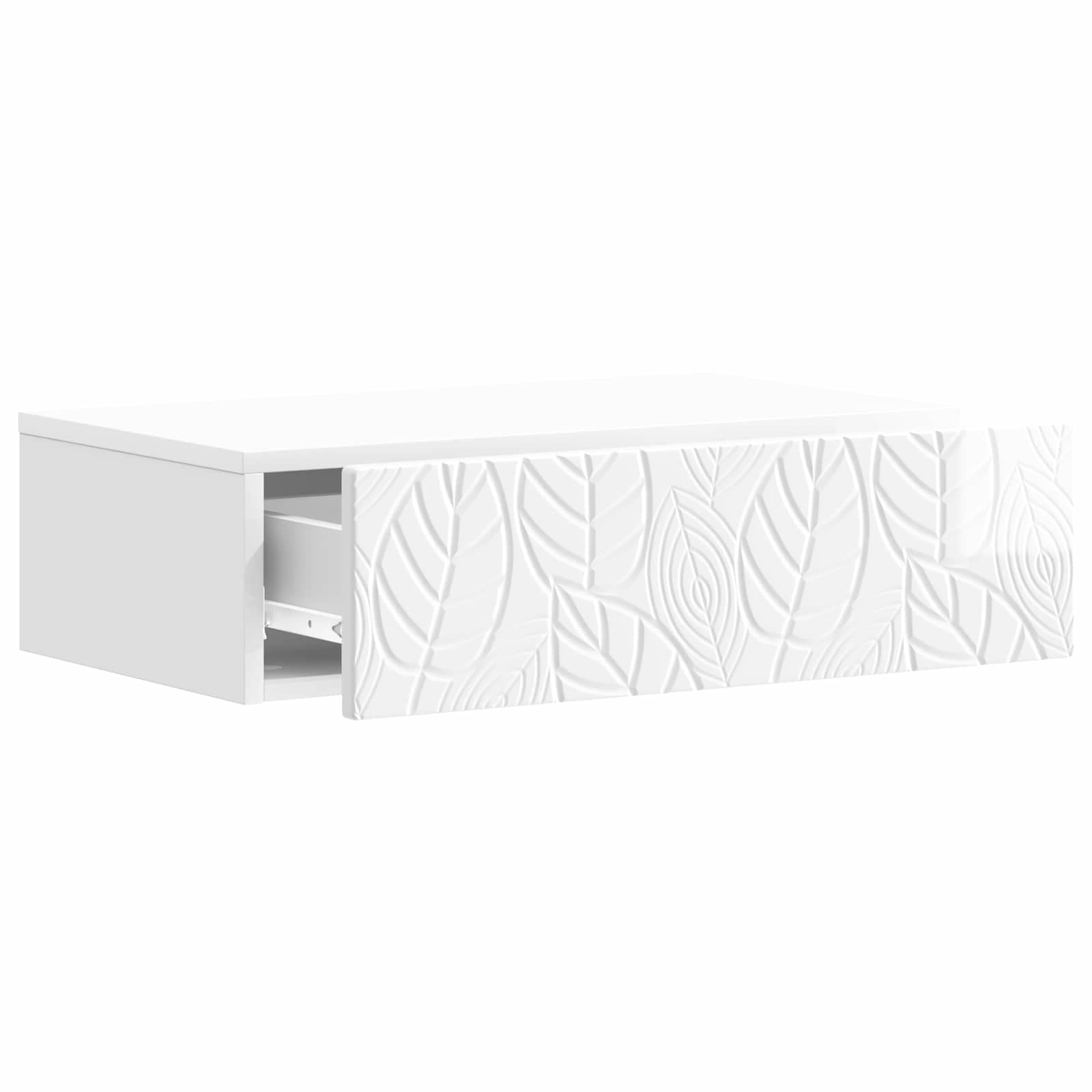 Wandmontage Zijtafel Hoogglans Wit 87,5 x 34,5 x 17 cm is nu te koop bij PeponiXL, paradijselijk wonen!