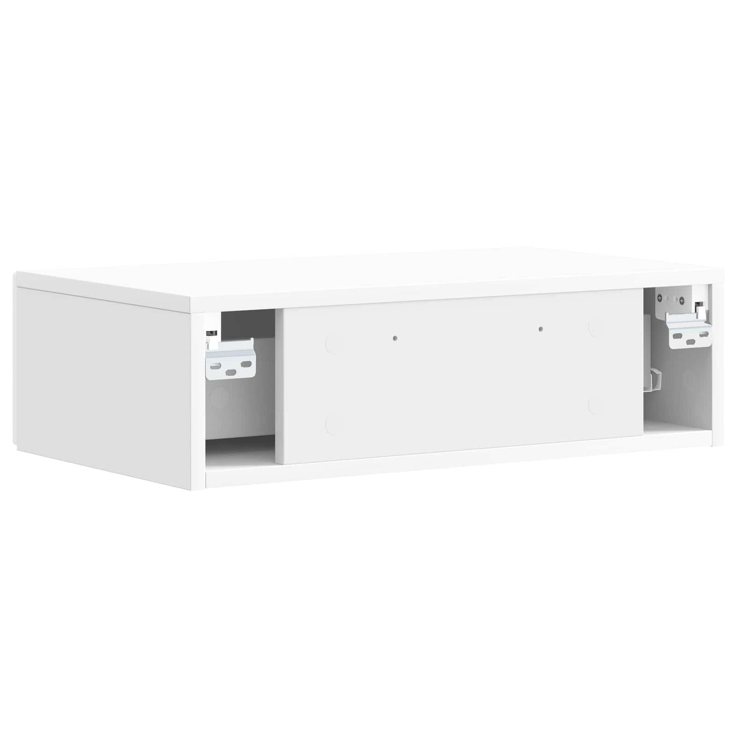 Wandmontage Zijtafel Hoogglans Wit 87,5 x 34,5 x 17 cm is nu te koop bij PeponiXL, paradijselijk wonen!