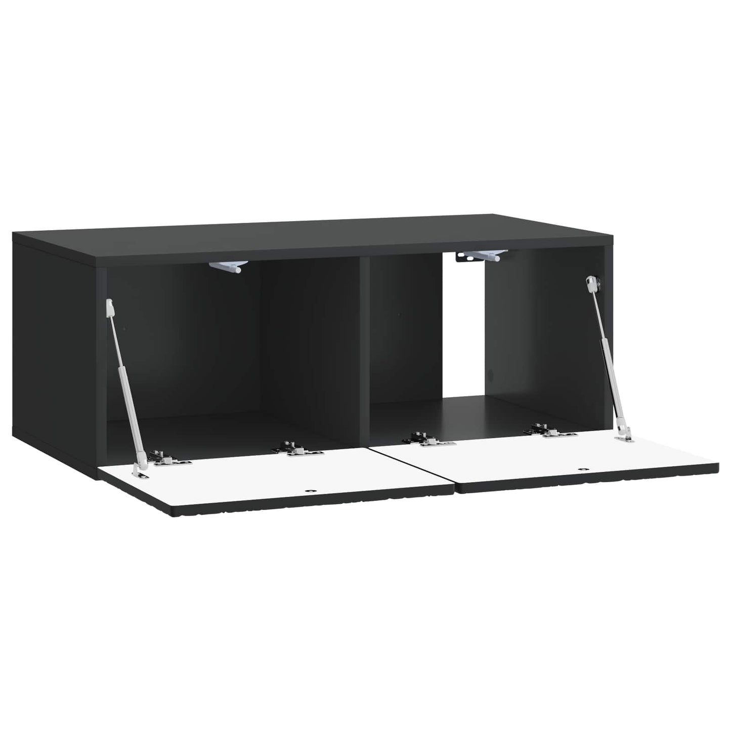 Wandbeugel TV-kast 59,5 x 41 x 30 cm Zwart Bewerkt hout is nu te koop bij PeponiXL, paradijselijk wonen!