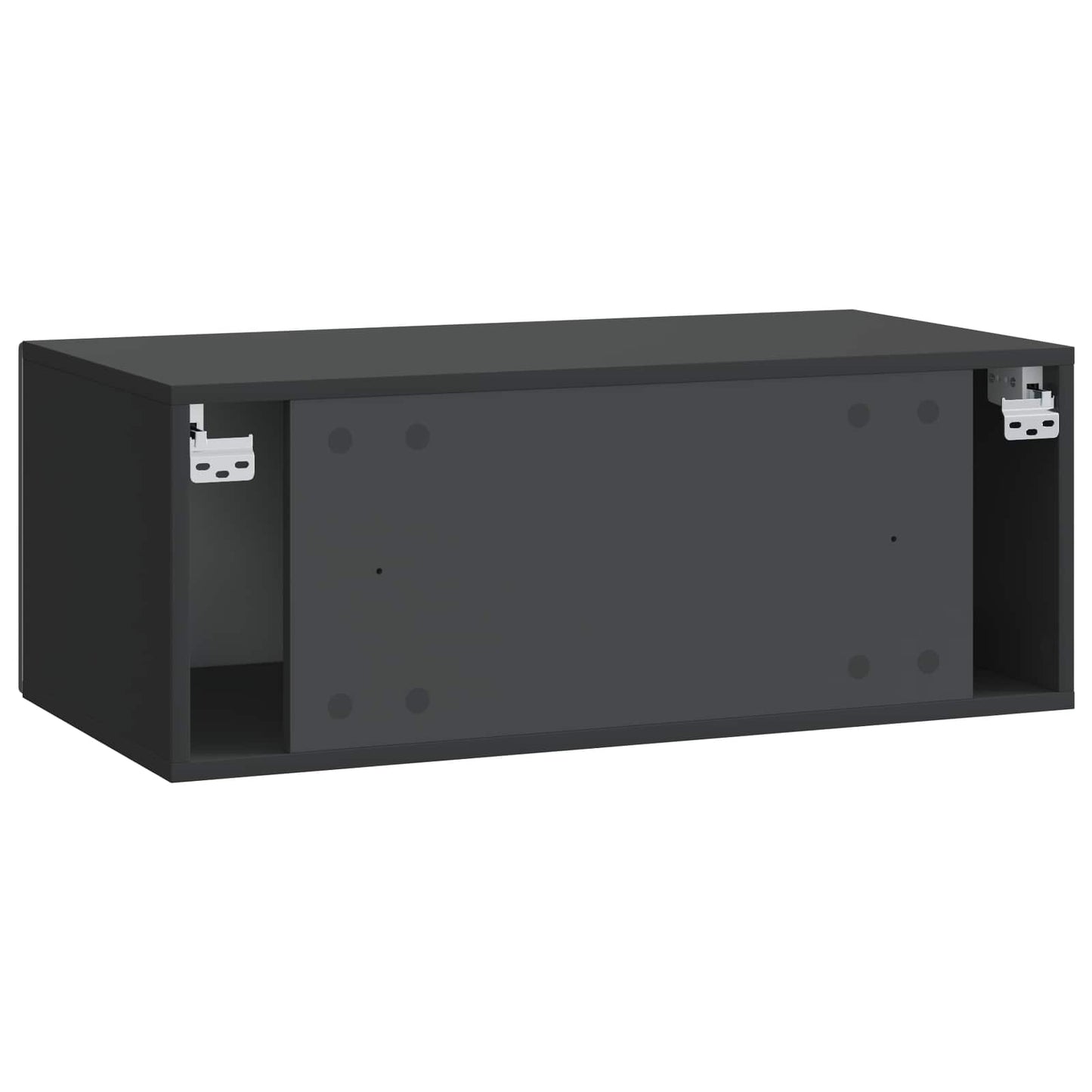 Wandbeugel TV-kast 59,5 x 41 x 30 cm Zwart Bewerkt hout is nu te koop bij PeponiXL, paradijselijk wonen!