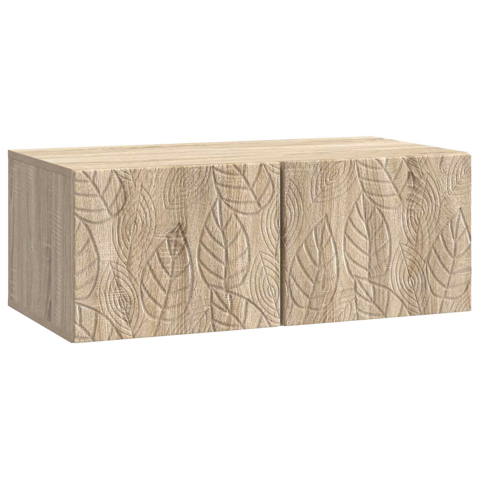 Wandbeugel TV-kast 59,5 x 41 x 30 cm Sonoma Eiken Bewerkt hout is nu te koop bij PeponiXL, paradijselijk wonen!