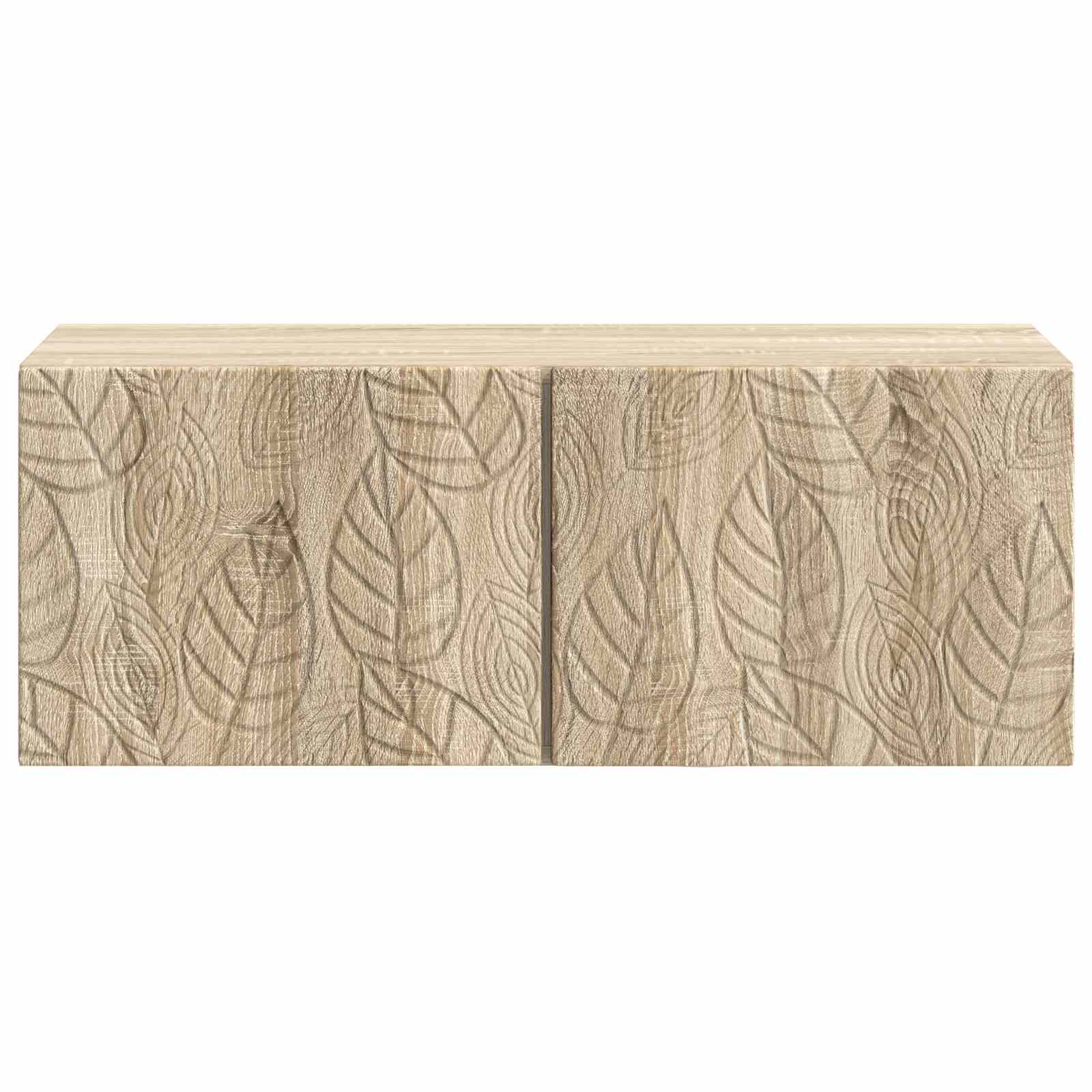 Wandbeugel TV-kast 59,5 x 41 x 30 cm Sonoma Eiken Bewerkt hout is nu te koop bij PeponiXL, paradijselijk wonen!