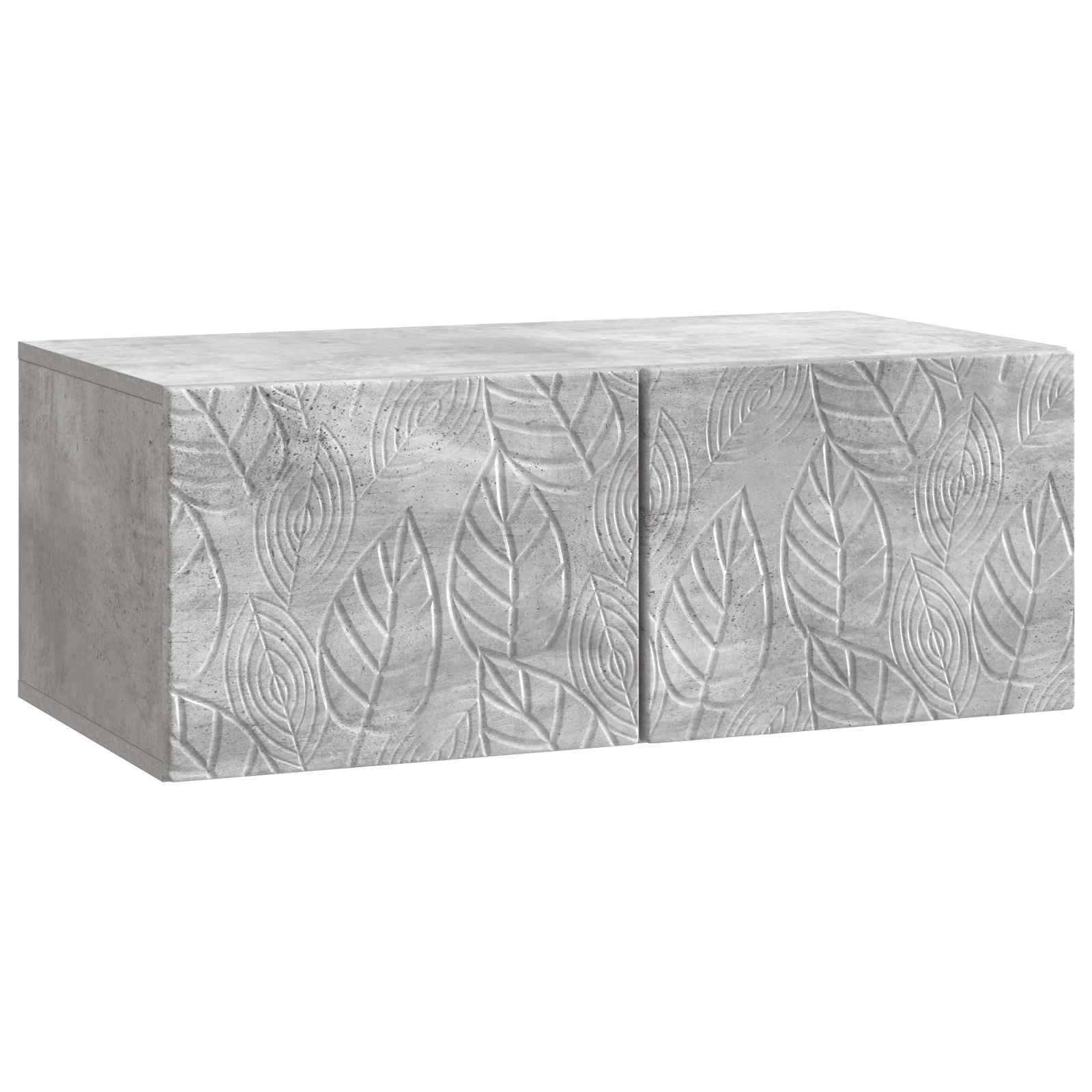 Wandbeugel TV-kast 59,5 x 41 x 30 cm Betongrijs Bewerkt hout is nu te koop bij PeponiXL, paradijselijk wonen!