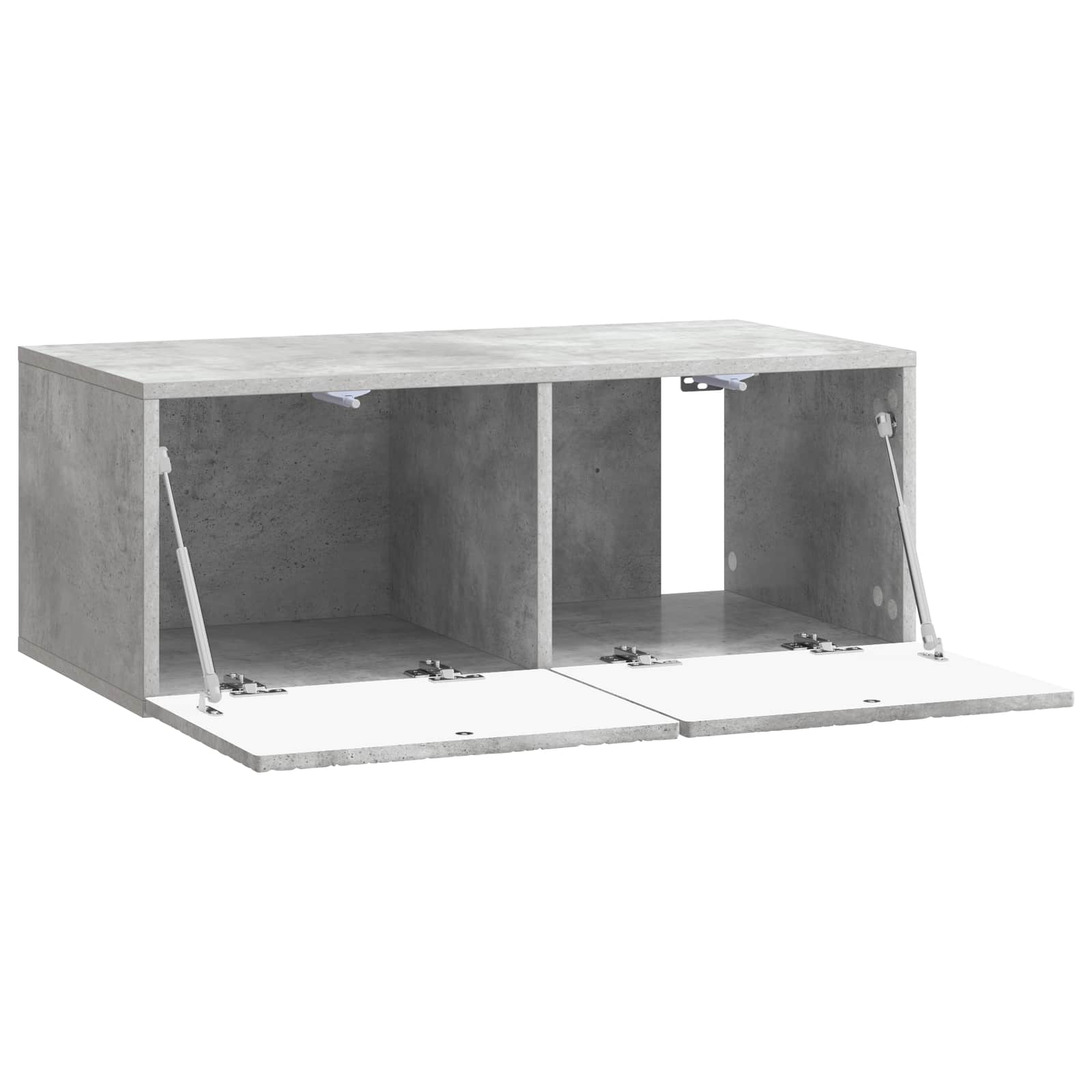 Wandbeugel TV-kast 59,5 x 41 x 30 cm Betongrijs Bewerkt hout is nu te koop bij PeponiXL, paradijselijk wonen!