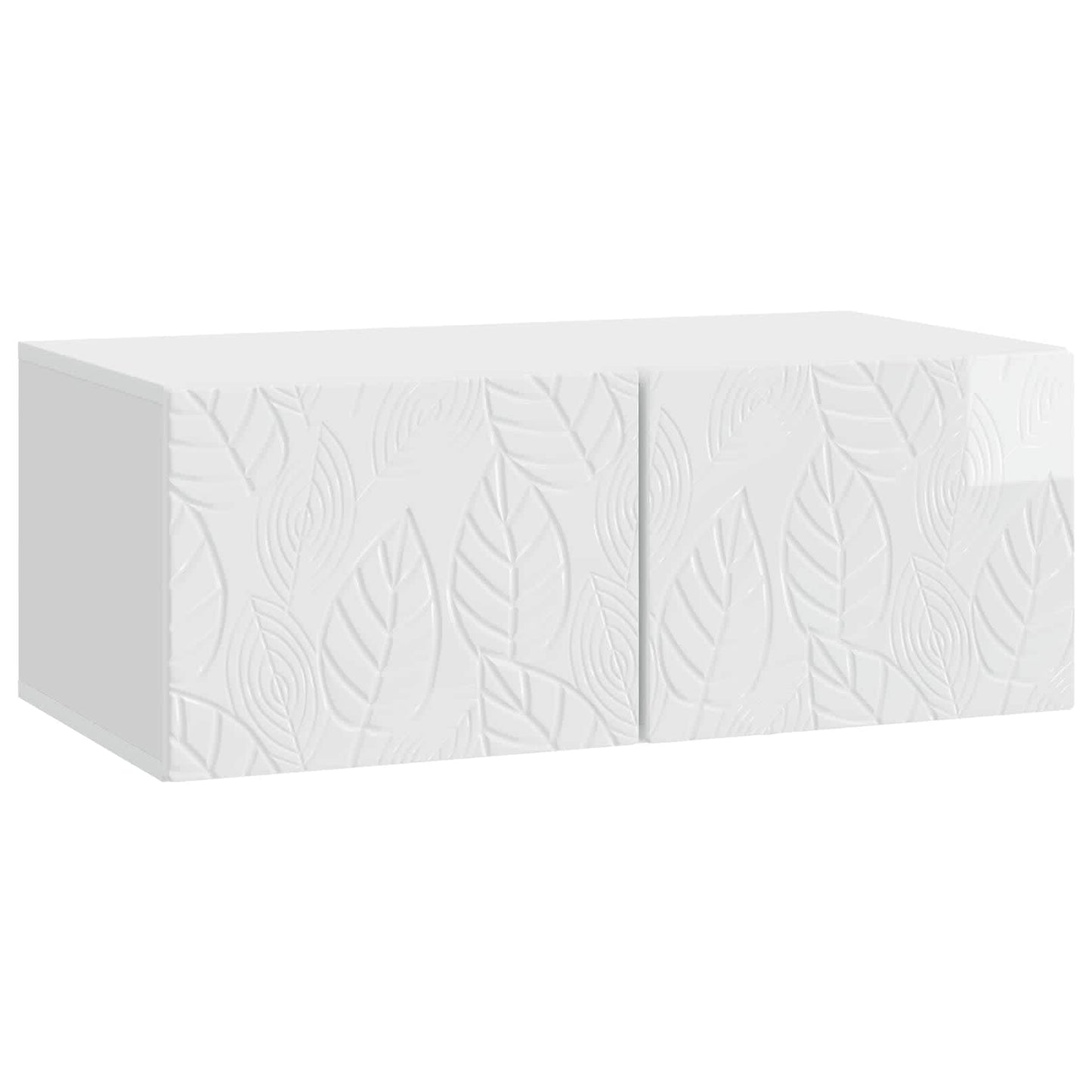 Wandbeugel TV-kast 59,5 x 41 x 30 cm Hoogglans Wit Bewerkt hout is nu te koop bij PeponiXL, paradijselijk wonen!