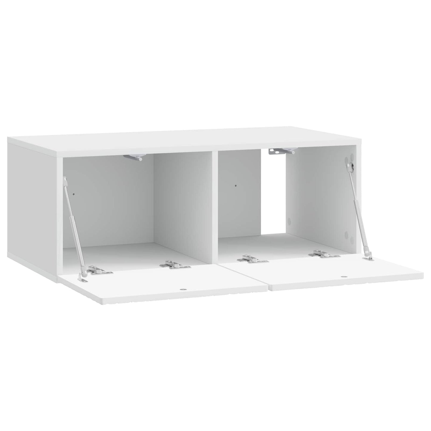 Wandbeugel TV-kast 59,5 x 41 x 30 cm Hoogglans Wit Bewerkt hout is nu te koop bij PeponiXL, paradijselijk wonen!