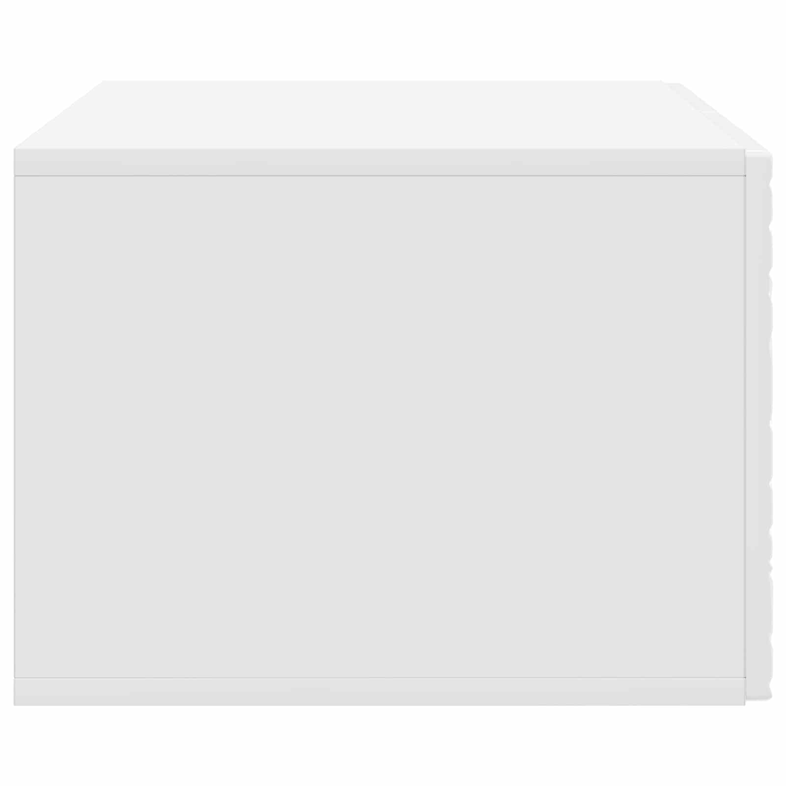 Wandbeugel TV-kast 59,5 x 41 x 30 cm Hoogglans Wit Bewerkt hout is nu te koop bij PeponiXL, paradijselijk wonen!