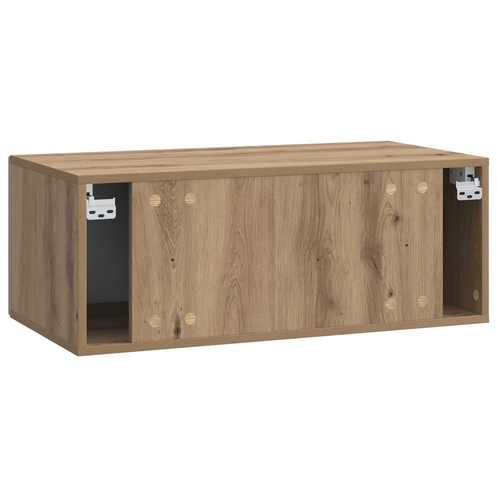 Wandbeugel TV-kast 59,5 x 41 x 30 cm Artisanaal eiken is nu te koop bij PeponiXL, paradijselijk wonen!