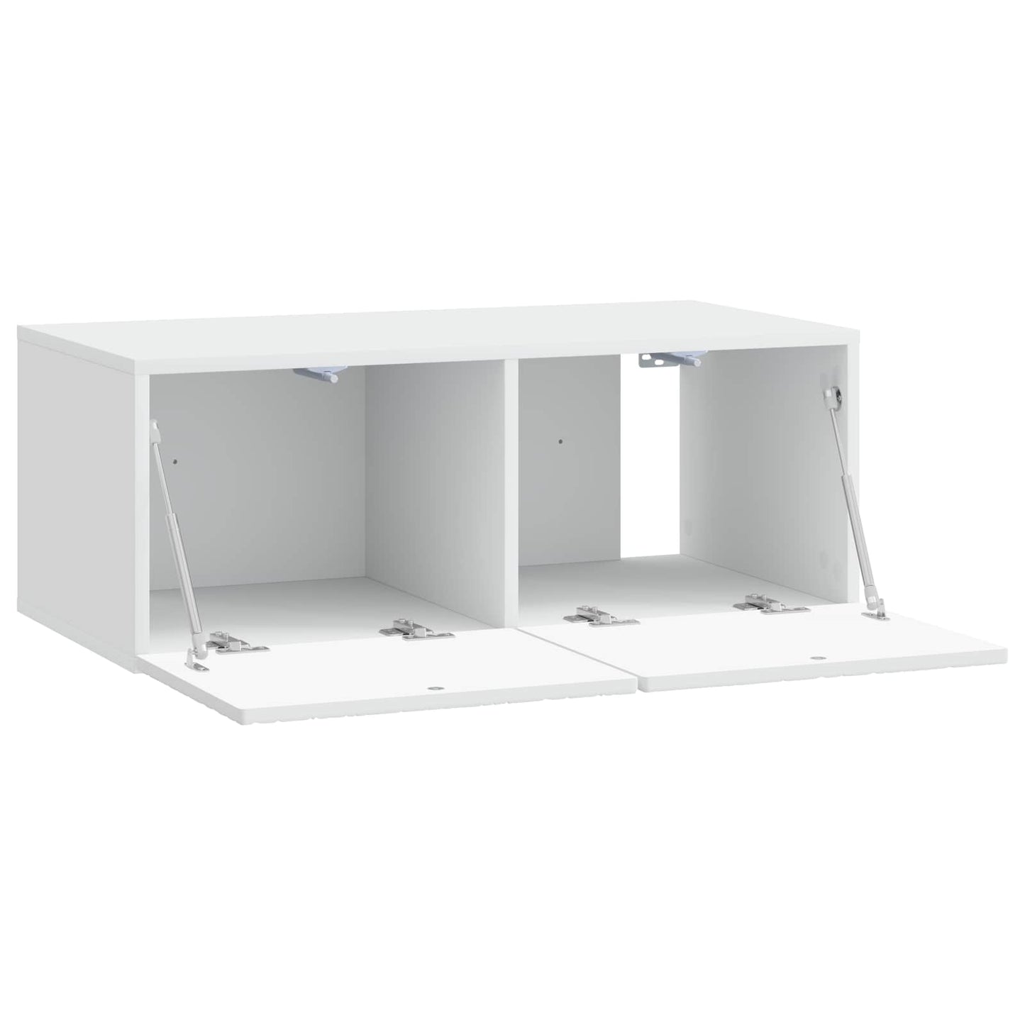 Wandbeugel TV-kast 78,5 x 31 cm Wit Bewerkt hout Wandgemonteerd is nu te koop bij PeponiXL, paradijselijk wonen!