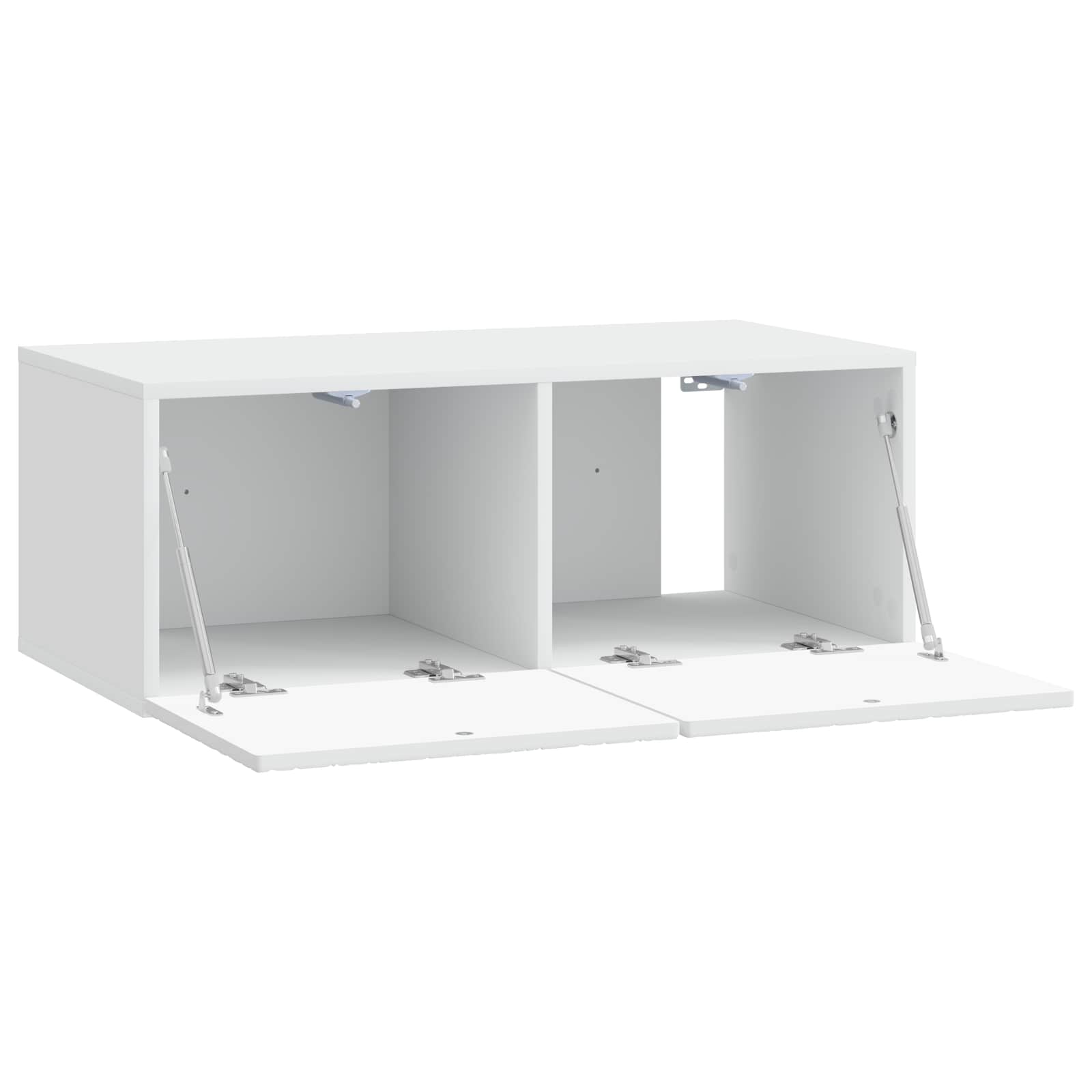 Wandbeugel TV-kast 78,5 x 31 cm Wit Bewerkt hout Wandgemonteerd is nu te koop bij PeponiXL, paradijselijk wonen!