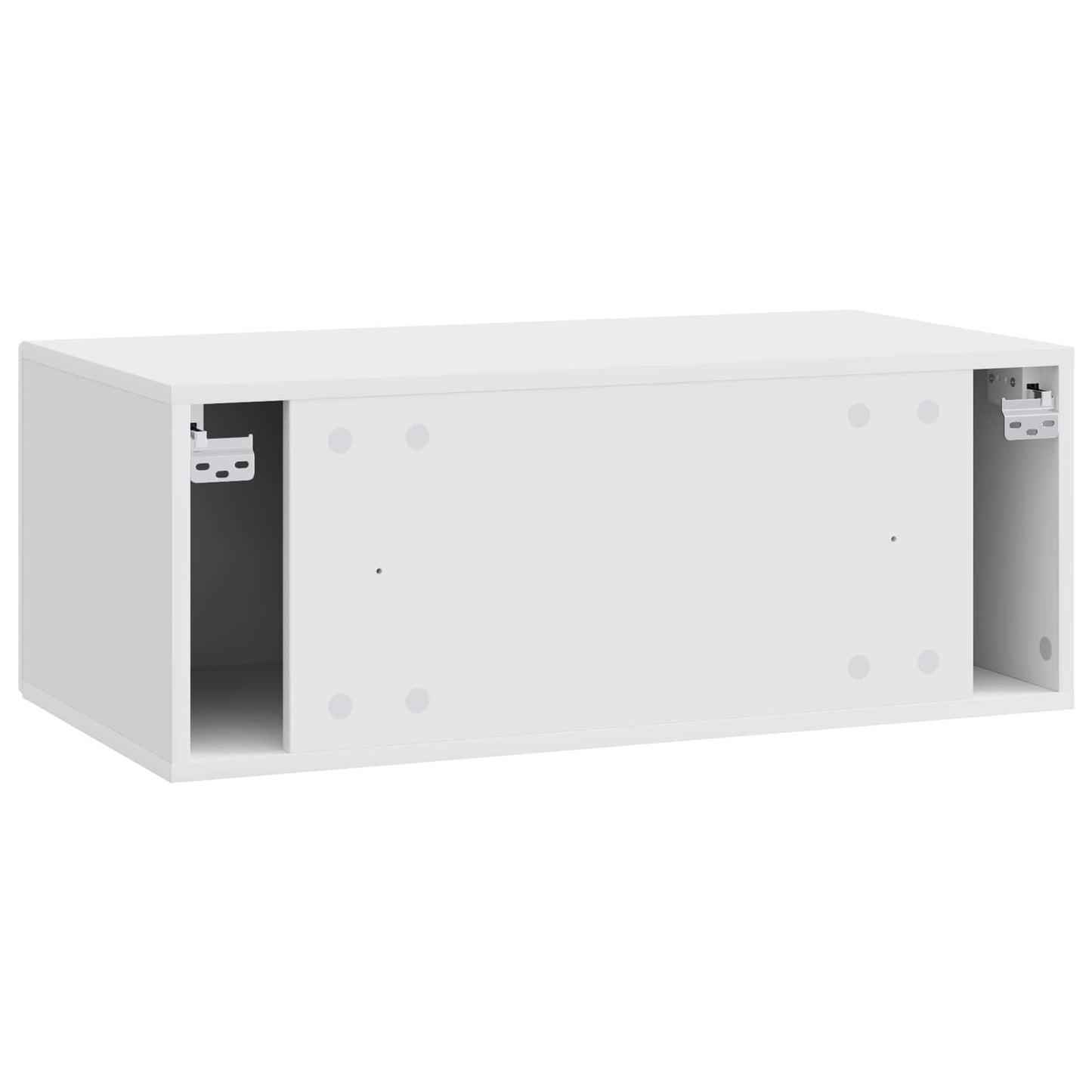 Wandbeugel TV-kast 98 x 31 cm Hoogglans Wit Bewerkt hout is nu te koop bij PeponiXL, paradijselijk wonen!