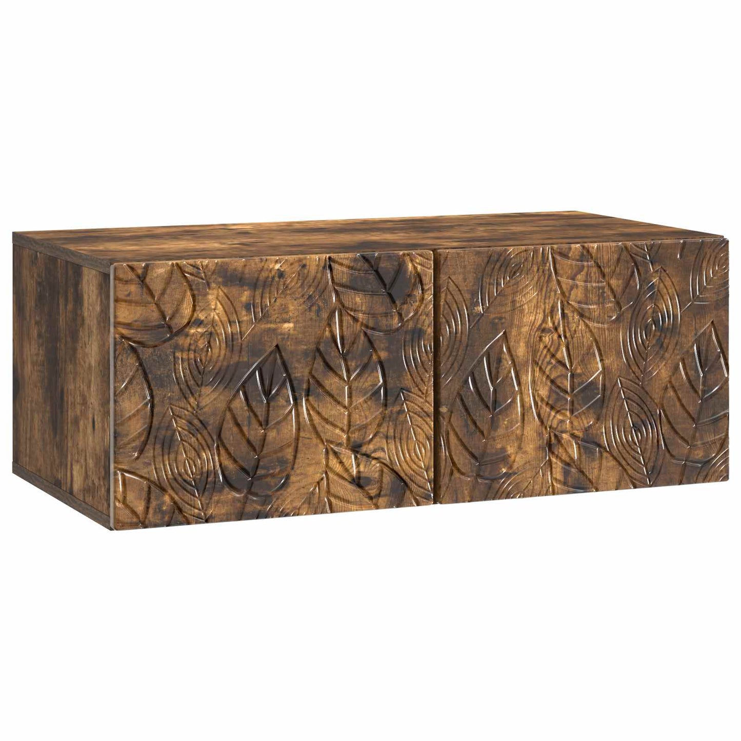 Wandbeugel TV-kast 98 x 31 cm Gerookt eiken Bewerkt hout is nu te koop bij PeponiXL, paradijselijk wonen!