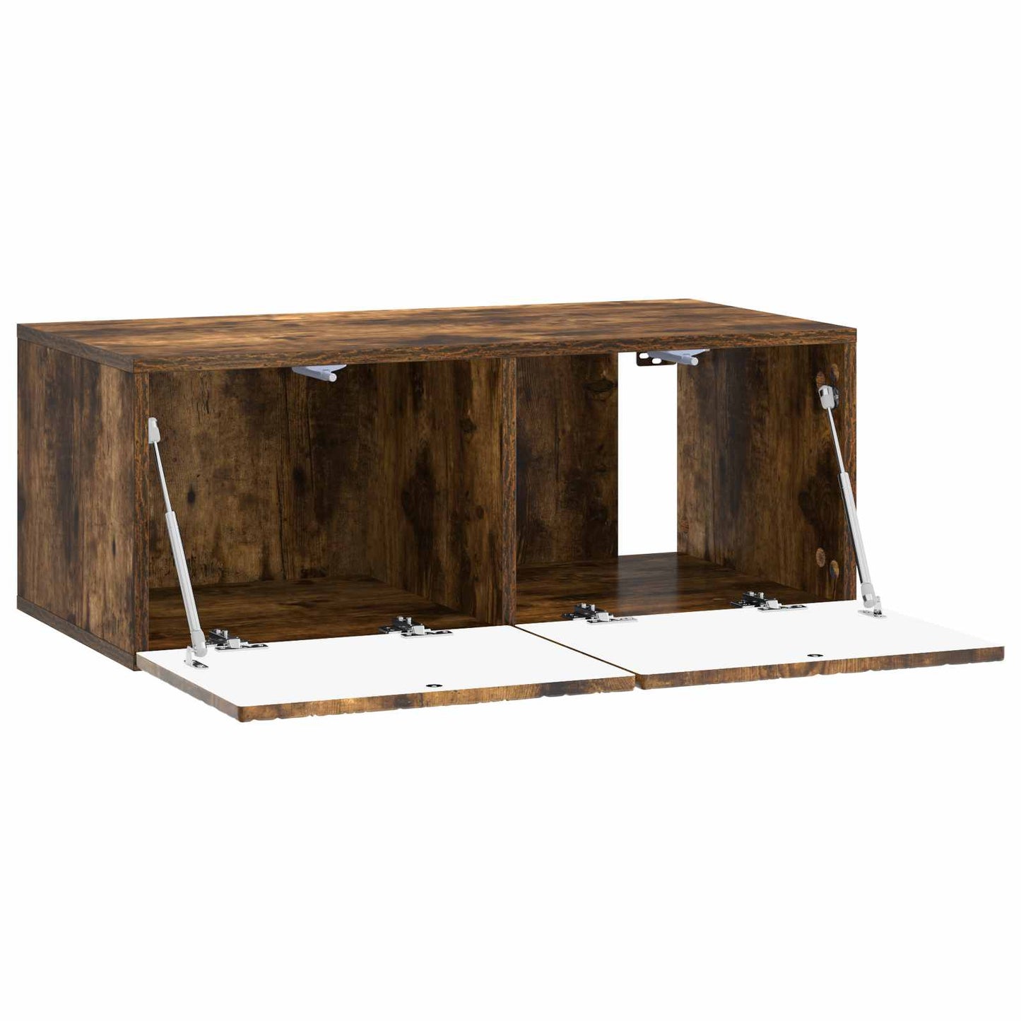 Wandbeugel TV-kast 98 x 31 cm Gerookt eiken Bewerkt hout is nu te koop bij PeponiXL, paradijselijk wonen!