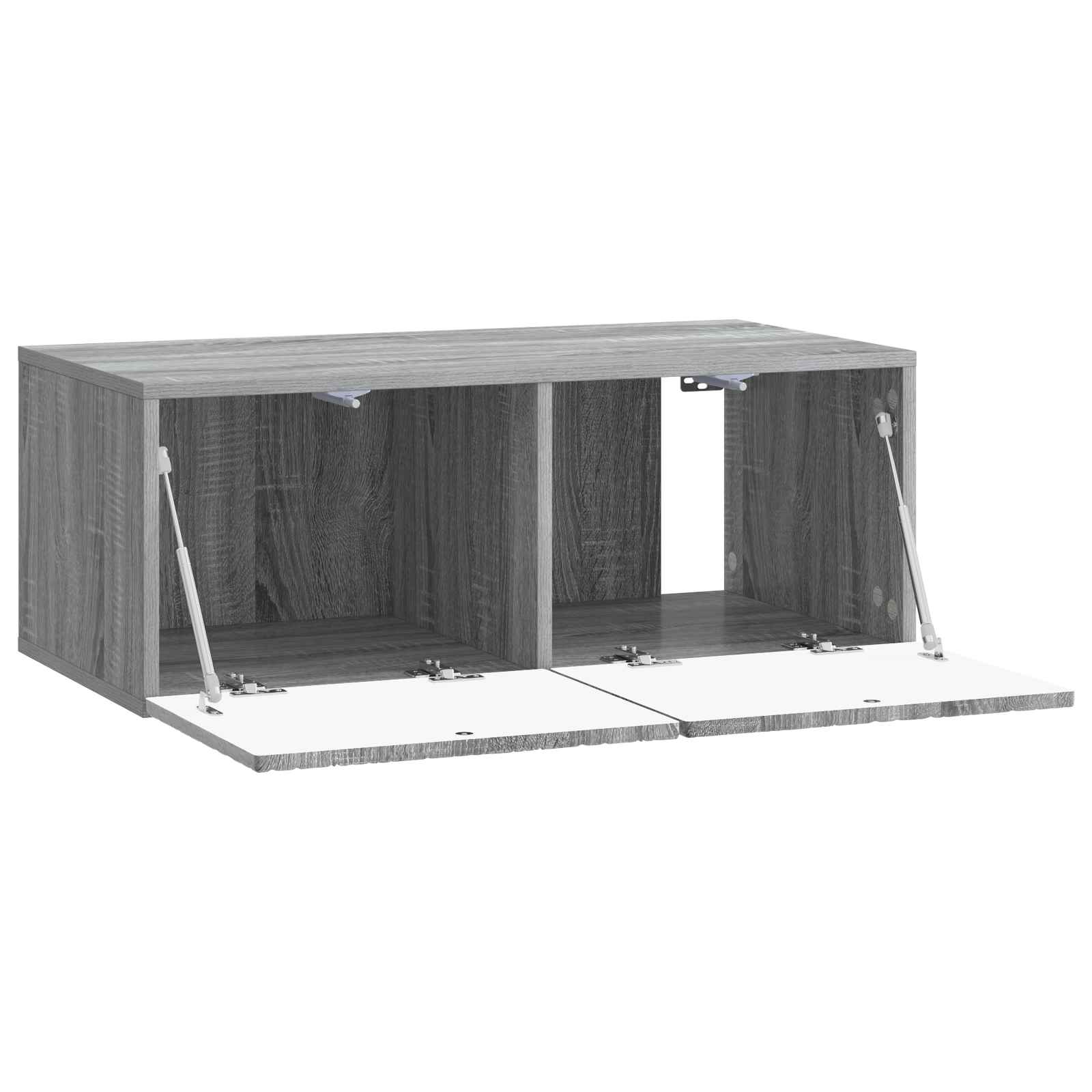 Wandbeugel TV-kast 98 x 31 cm Grijs Sonoma Bewerkt hout is nu te koop bij PeponiXL, paradijselijk wonen!