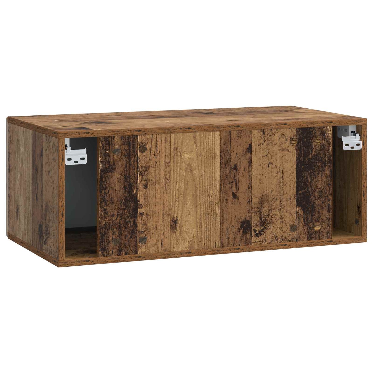 Wandbeugel TV-kast 98 x 31 cm Oud hout Bewerkt hout is nu te koop bij PeponiXL, paradijselijk wonen!