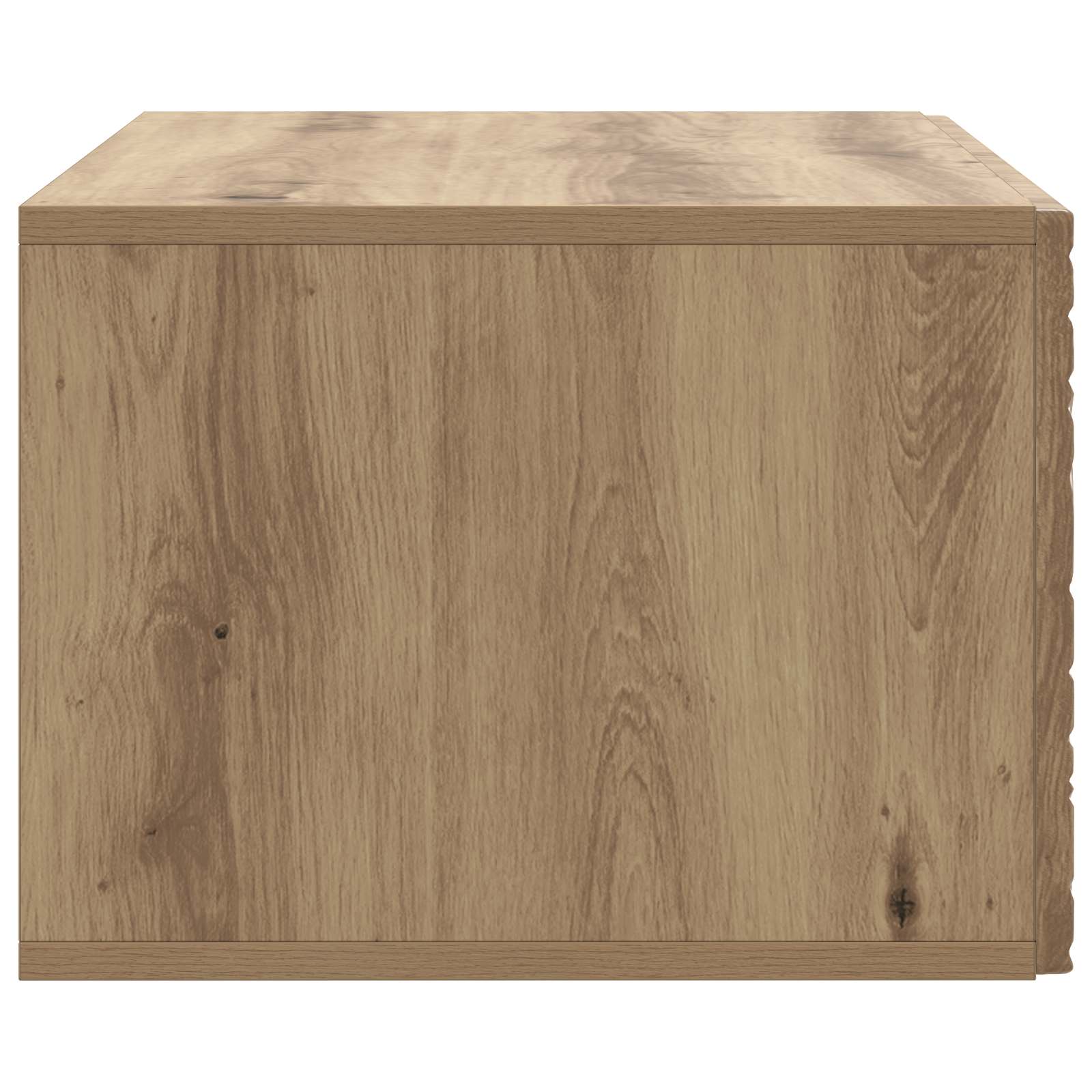 Wandbeugel TV-kast 98 x 31 cm Artisanaal eiken Bewerkt hout is nu te koop bij PeponiXL, paradijselijk wonen!