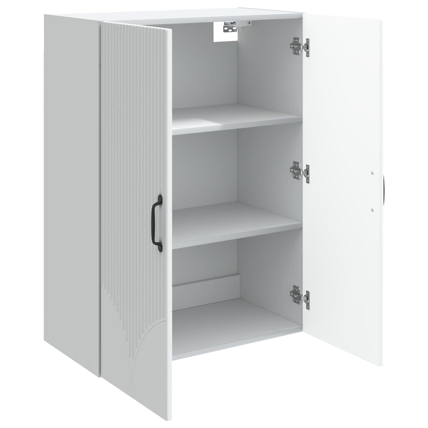 Wandkast Wit 66 x 34,5 x 90 cm Bewerkt hout is nu te koop bij PeponiXL, paradijselijk wonen!