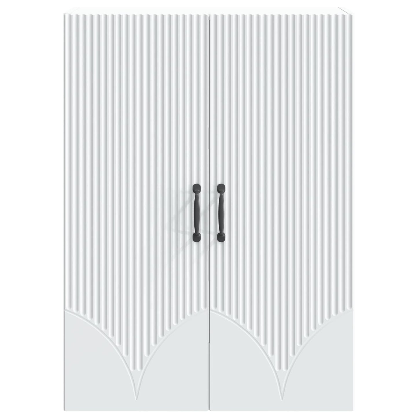 Wandkast Wit 66 x 34,5 x 90 cm Bewerkt hout is nu te koop bij PeponiXL, paradijselijk wonen!