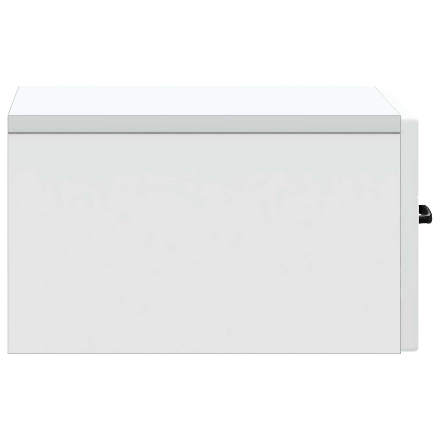 Wandbeugel Bedkast met lade Wit 34,5 x 33 x 20 cm Bewerkt hout is nu te koop bij PeponiXL, paradijselijk wonen!