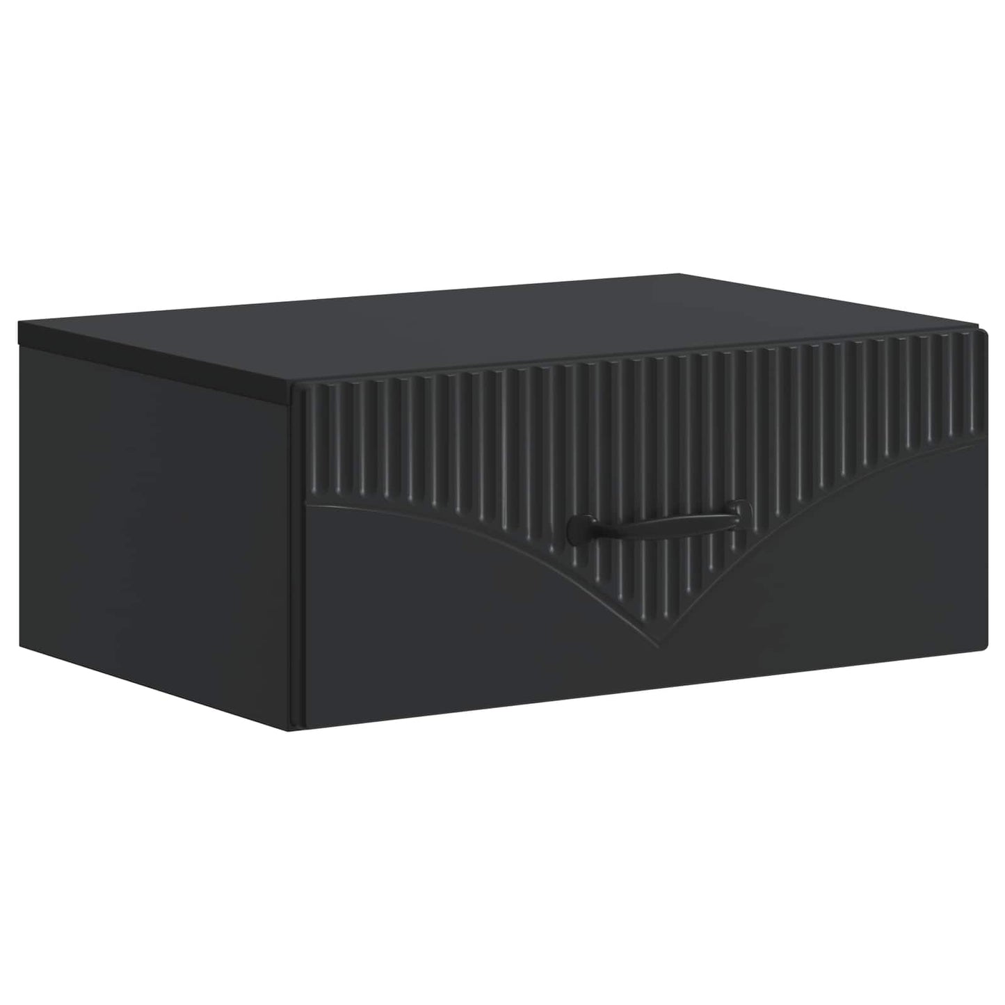 Wandbeugel Bedkast Zwart 49 x 34,5 x 20 cm Bewerkt hout is nu te koop bij PeponiXL, paradijselijk wonen!