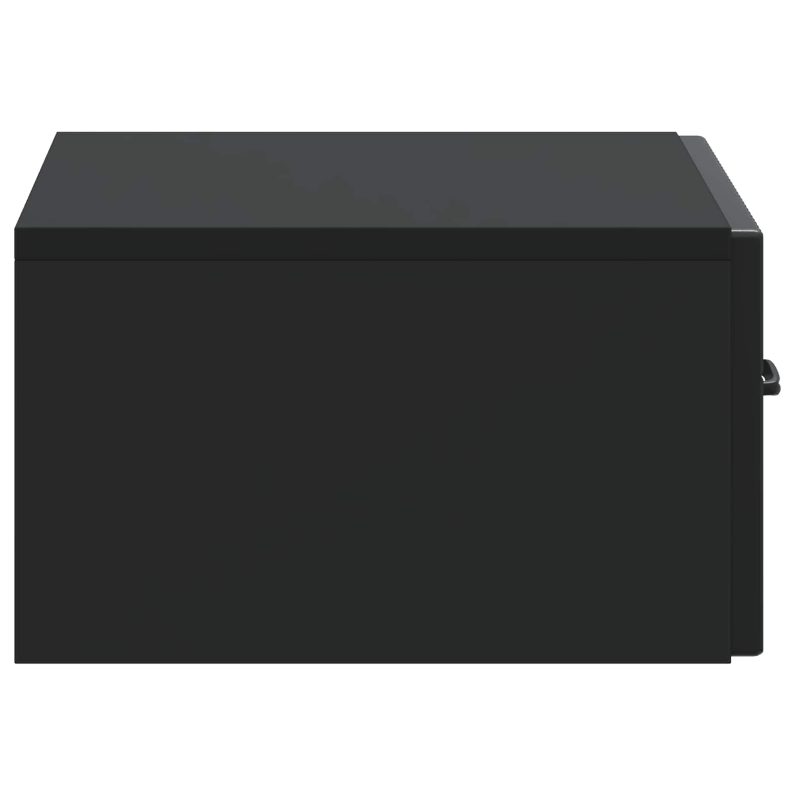 Wandbeugel Bedkast 2 pcs Zwart 49 x 34,5 x 20 cm Bewerkt hout is nu te koop bij PeponiXL, paradijselijk wonen!