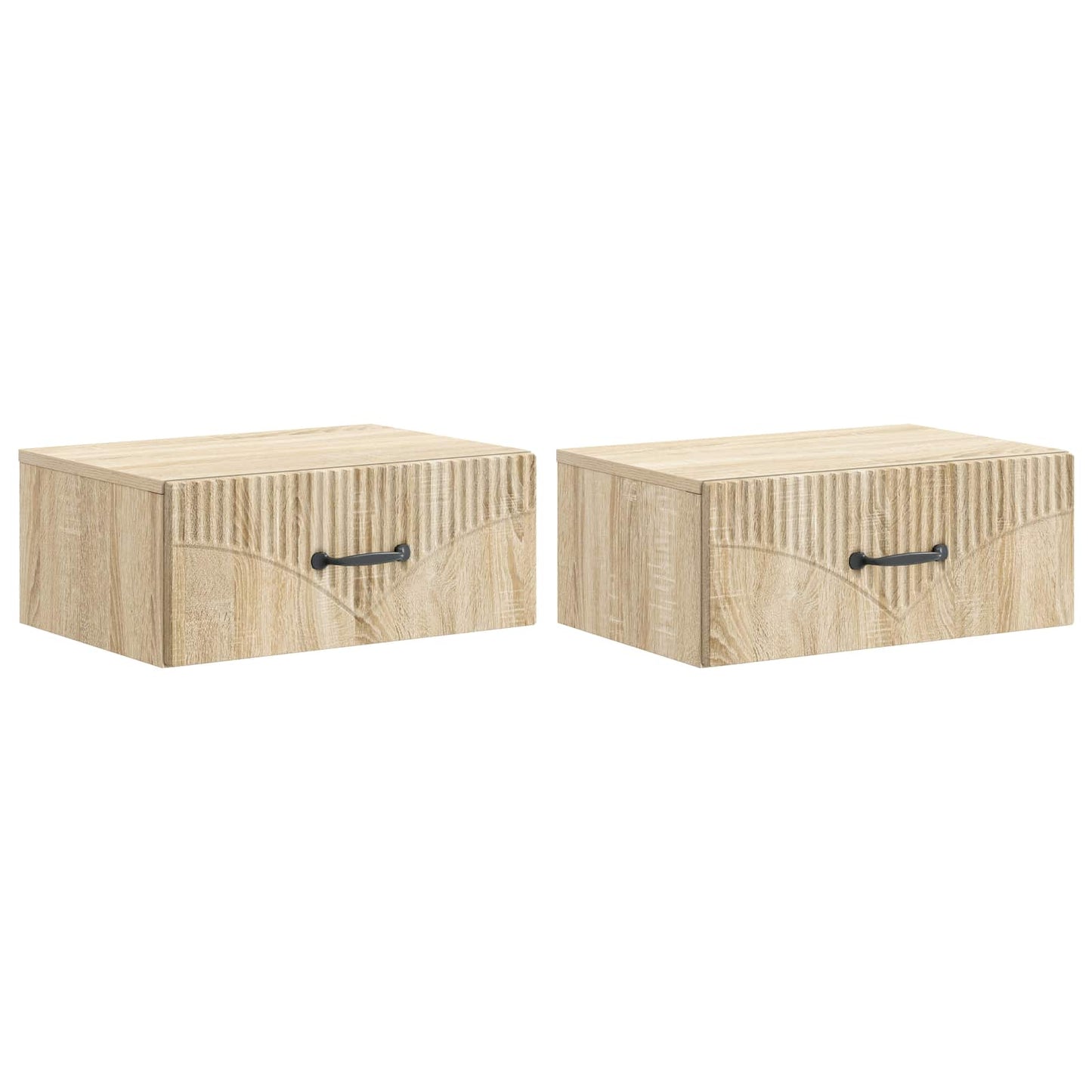 Wandbeugel Bedkast 2 pcs Sonoma Eiken 49 x 34,5 x 20 cm is nu te koop bij PeponiXL, paradijselijk wonen!