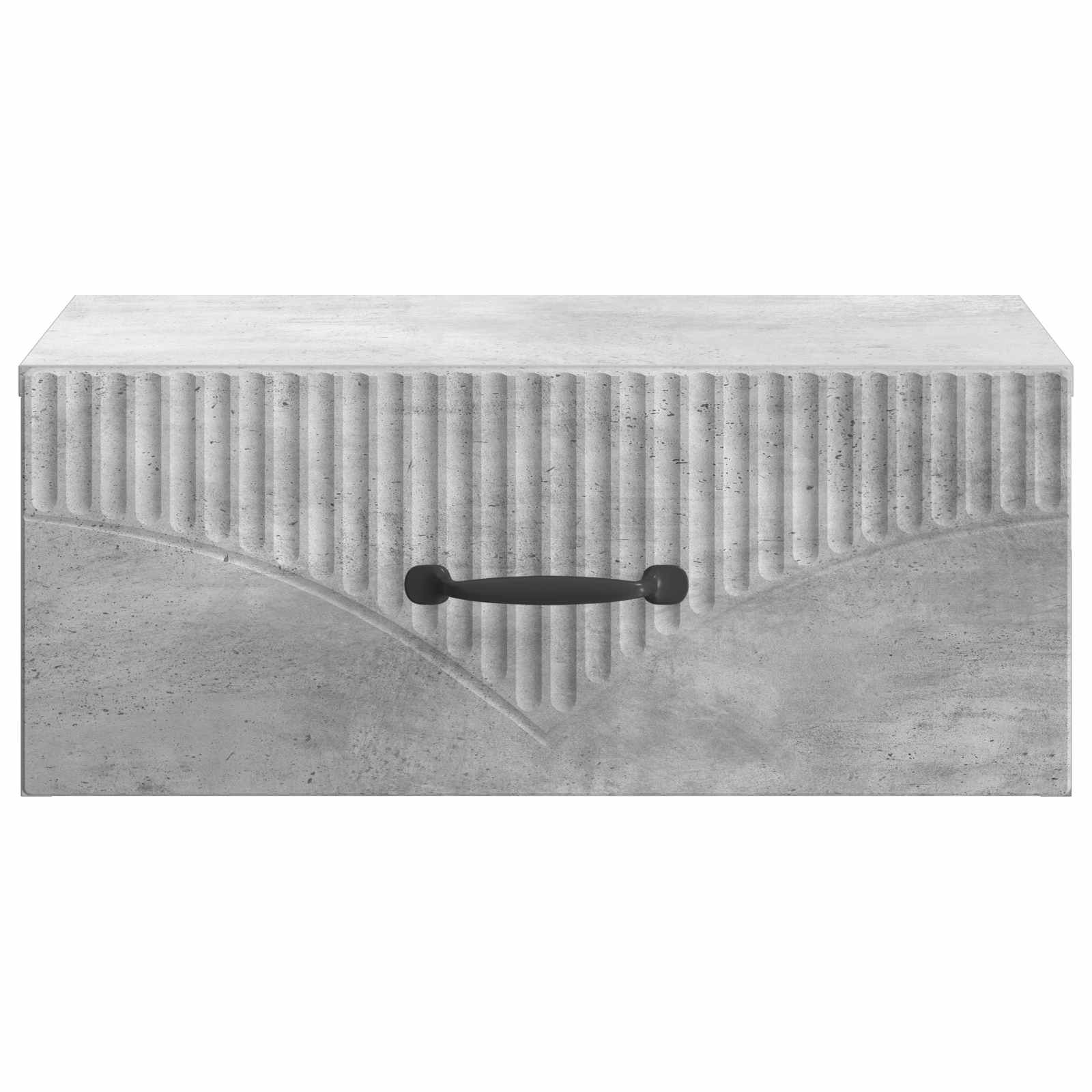 Wandbeugel Bedkast Betongrijs 49 x 34,5 x 20 cm Bewerkt hout is nu te koop bij PeponiXL, paradijselijk wonen!