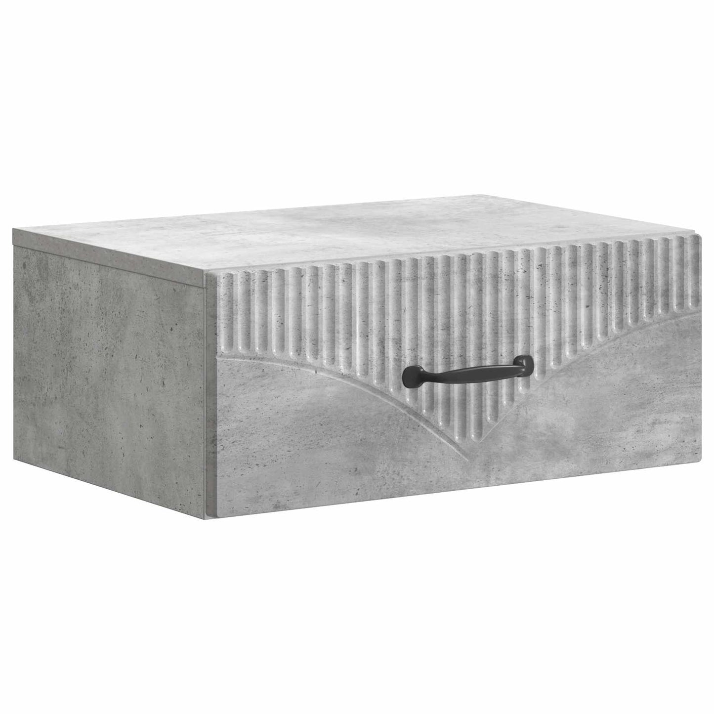 Wandbeugel Bedkast met lade 2 pcs Betongrijs 49 x 34,5 x 20 cm is nu te koop bij PeponiXL, paradijselijk wonen!