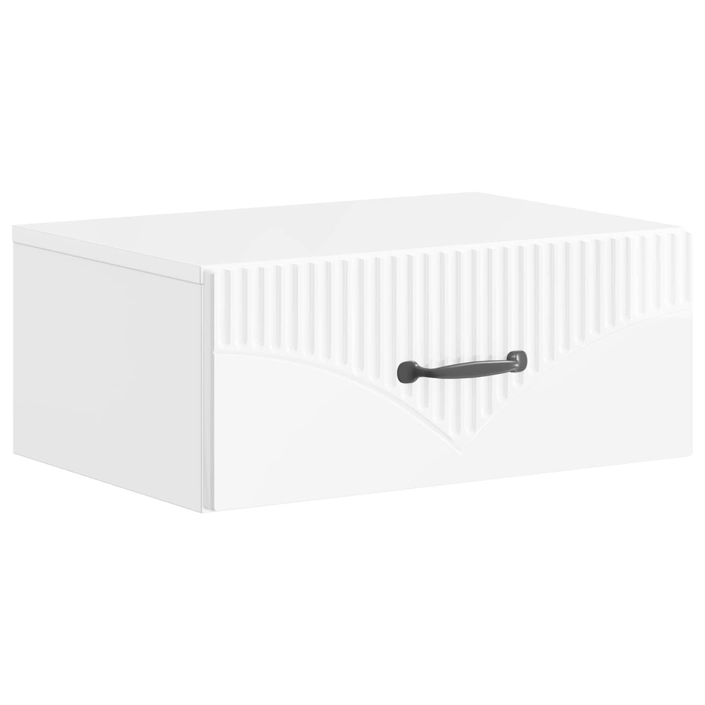 Wandbeugel Bedkast Hoogglans Wit 49 x 34,5 x 20 cm Bewerkt hout is nu te koop bij PeponiXL, paradijselijk wonen!