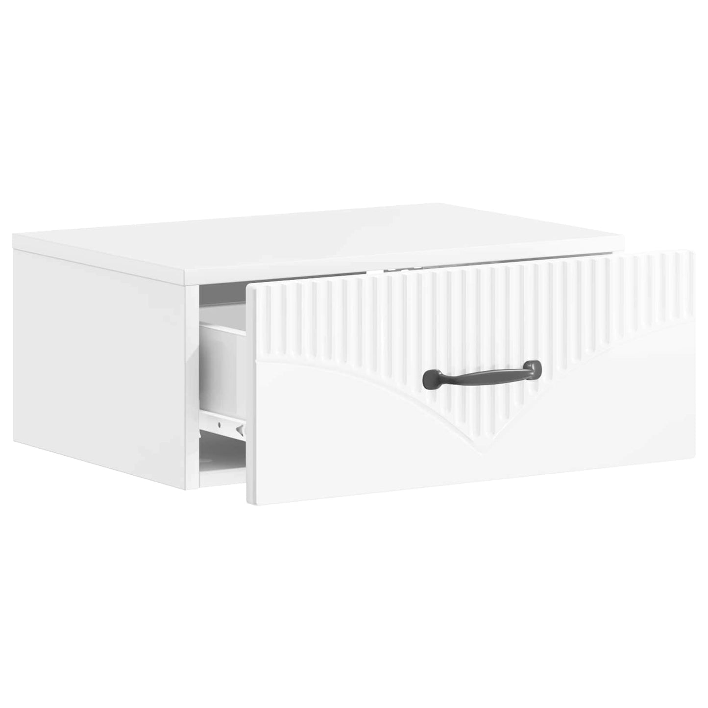 Wandbeugel Bedkast Hoogglans Wit 49 x 34,5 x 20 cm Bewerkt hout is nu te koop bij PeponiXL, paradijselijk wonen!