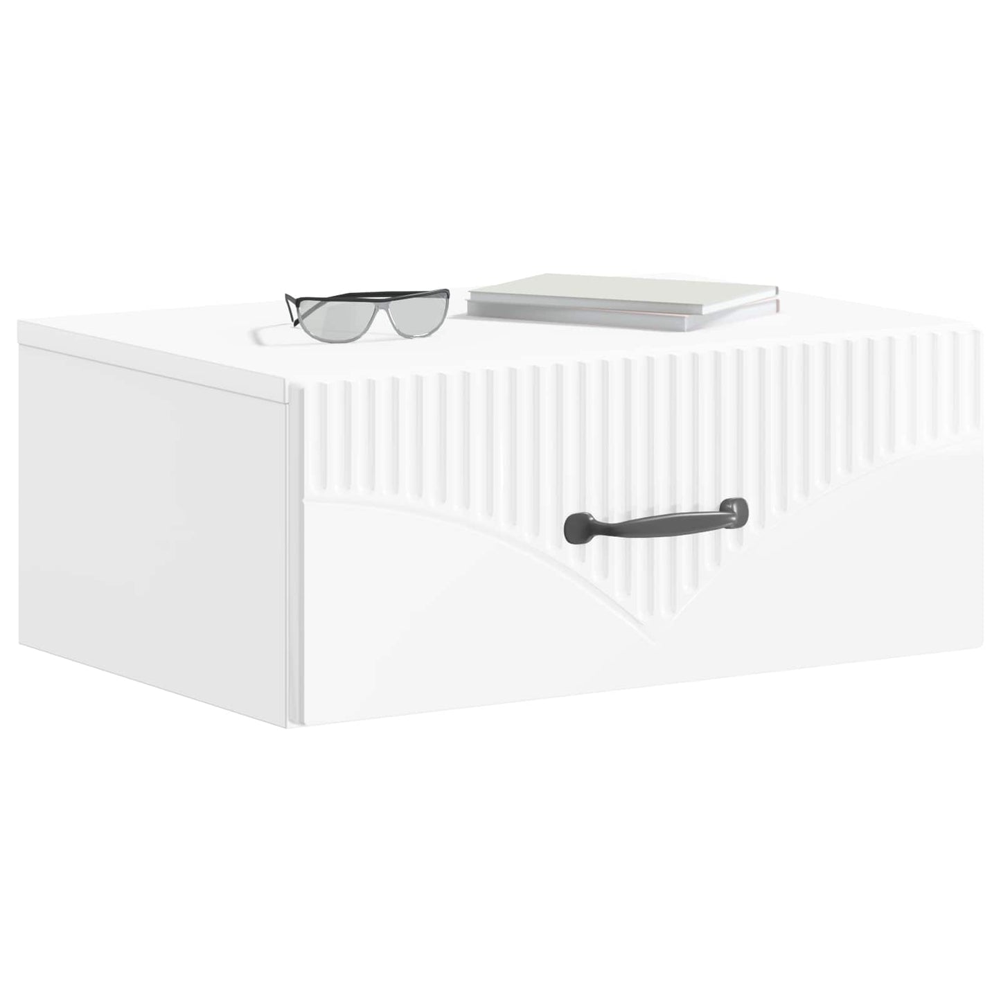 Wandbeugel Bedkast 2 pcs Hoogglans Wit 49 x 34,5 x 20 cm is nu te koop bij PeponiXL, paradijselijk wonen!