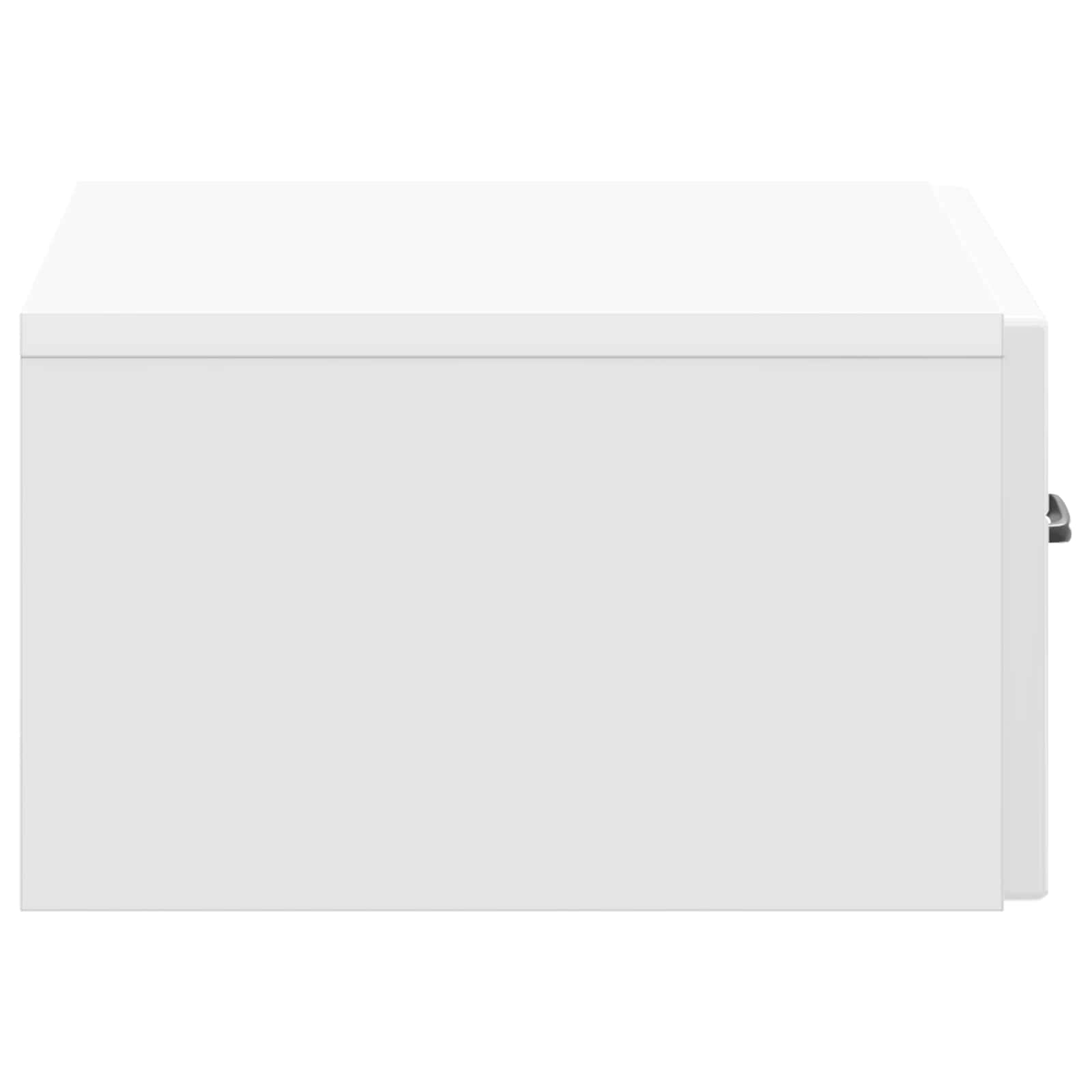 Wandbeugel Bedkast 2 pcs Hoogglans Wit 49 x 34,5 x 20 cm is nu te koop bij PeponiXL, paradijselijk wonen!