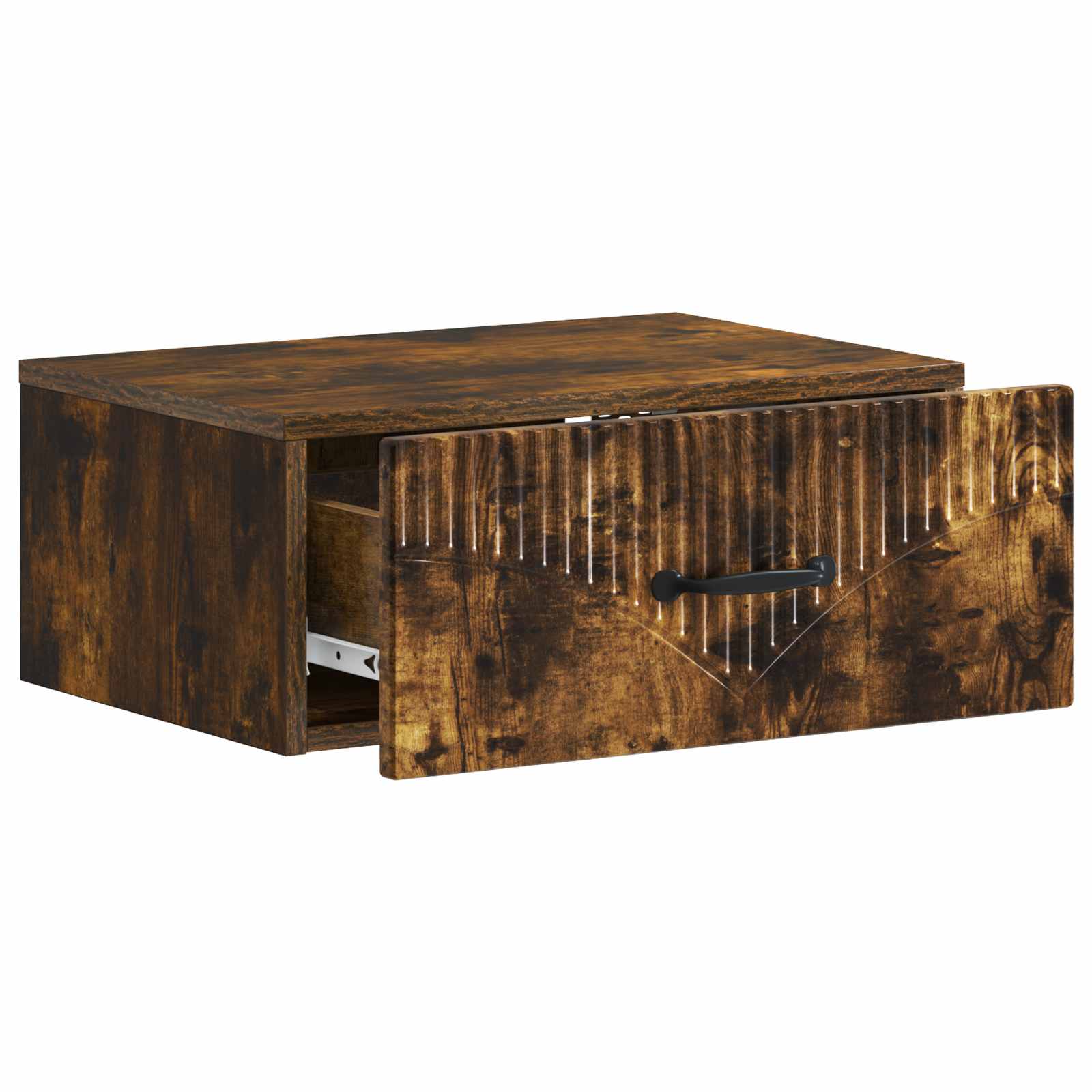 Wandbeugel Bedkast Gerookt eiken 49 x 34,5 x 20 cm Bewerkt hout is nu te koop bij PeponiXL, paradijselijk wonen!