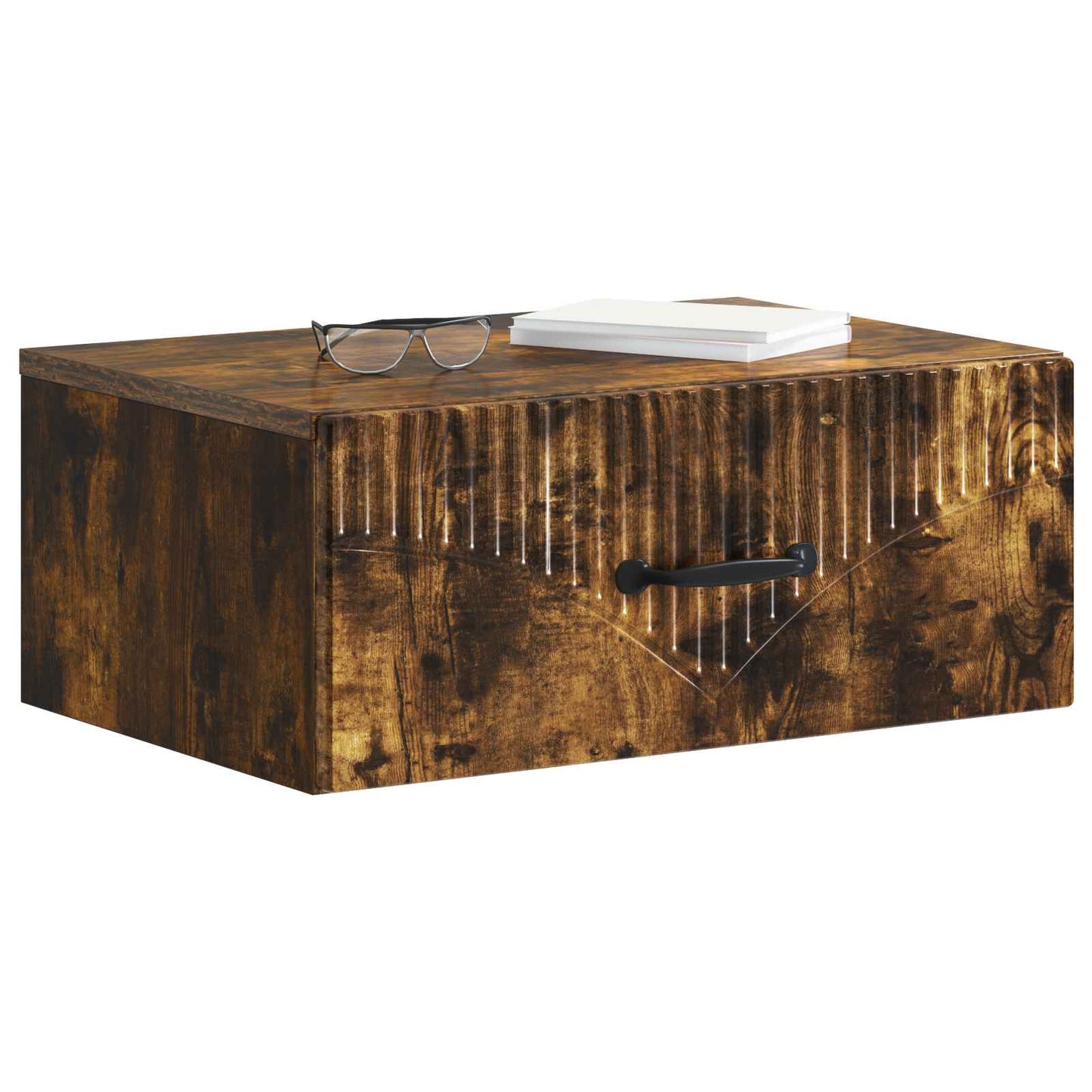 Wandbeugel Bedkast Gerookt eiken 49 x 34,5 x 20 cm Bewerkt hout is nu te koop bij PeponiXL, paradijselijk wonen!