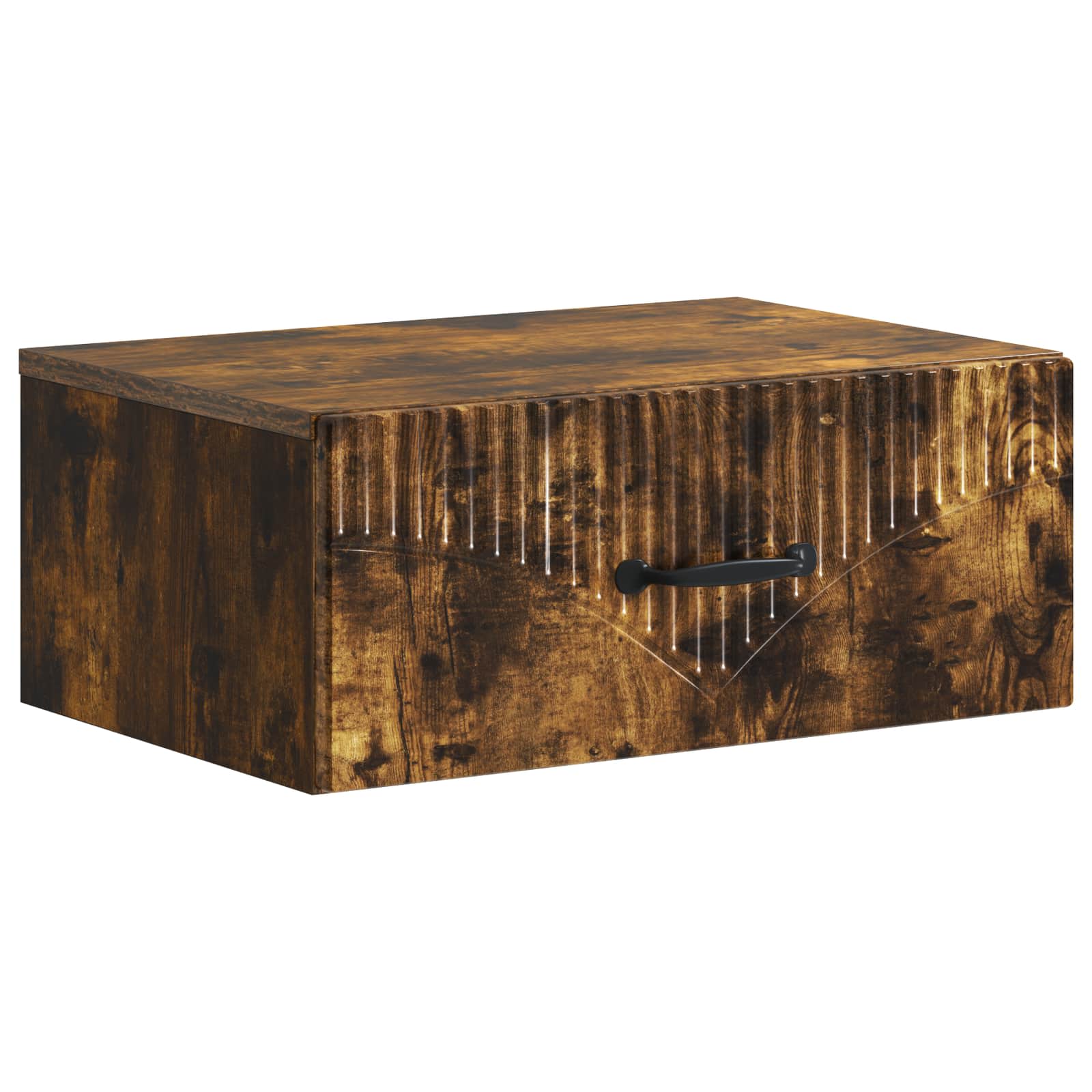 Wandbeugel Bedkast 2 pcs Gerookt eiken 49 x 34,5 x 20 cm is nu te koop bij PeponiXL, paradijselijk wonen!