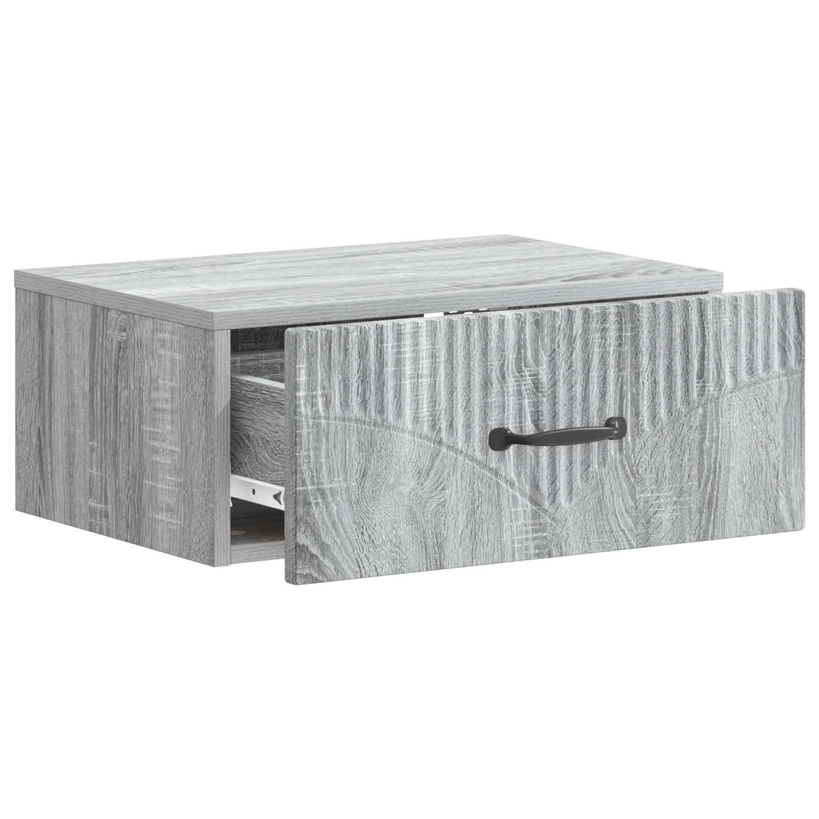 Wandbeugel Bedkast 2 pcs Grijs sonoma 49 x 34,5 x 20 cm is nu te koop bij PeponiXL, paradijselijk wonen!