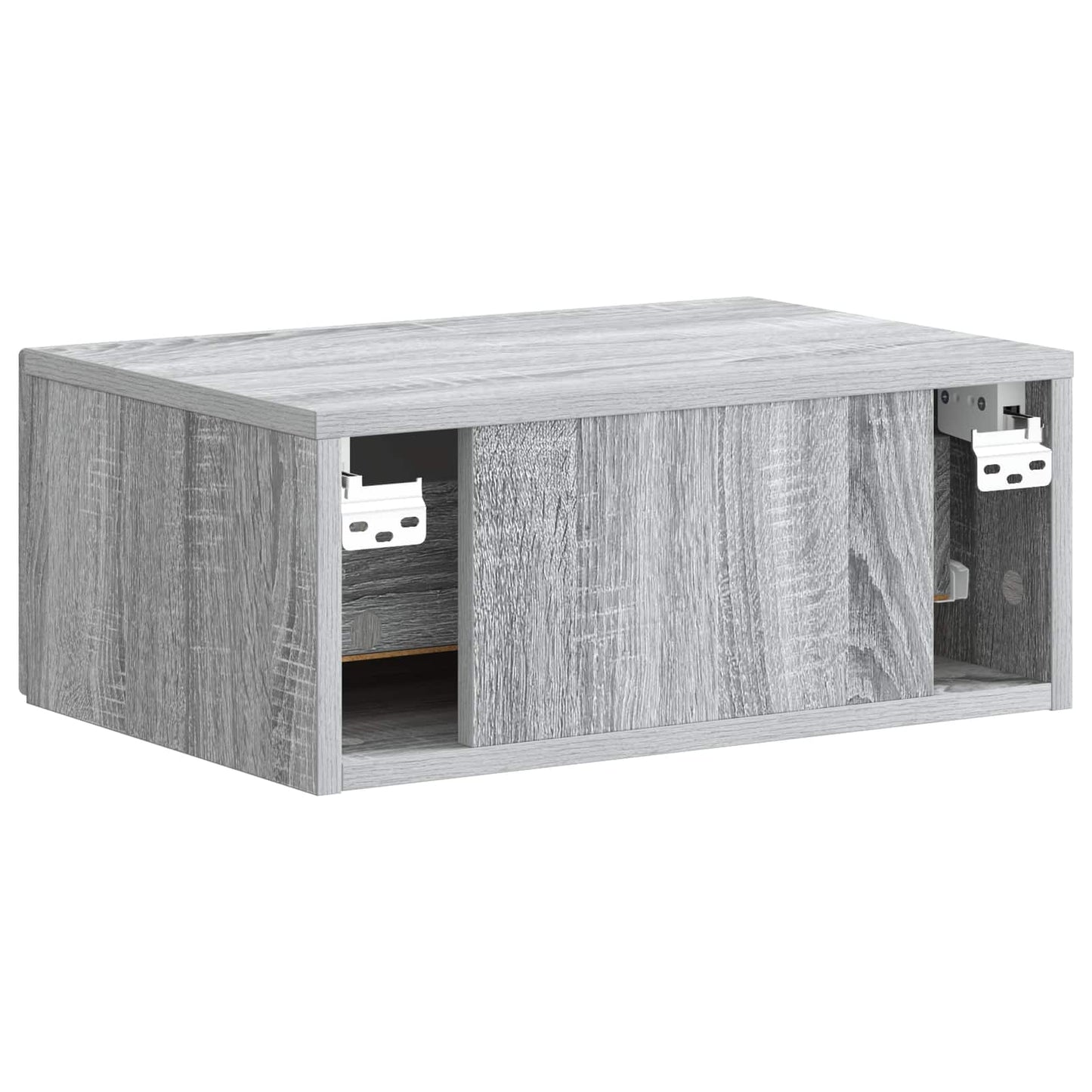 Wandbeugel Bedkast 2 pcs Grijs sonoma 49 x 34,5 x 20 cm is nu te koop bij PeponiXL, paradijselijk wonen!