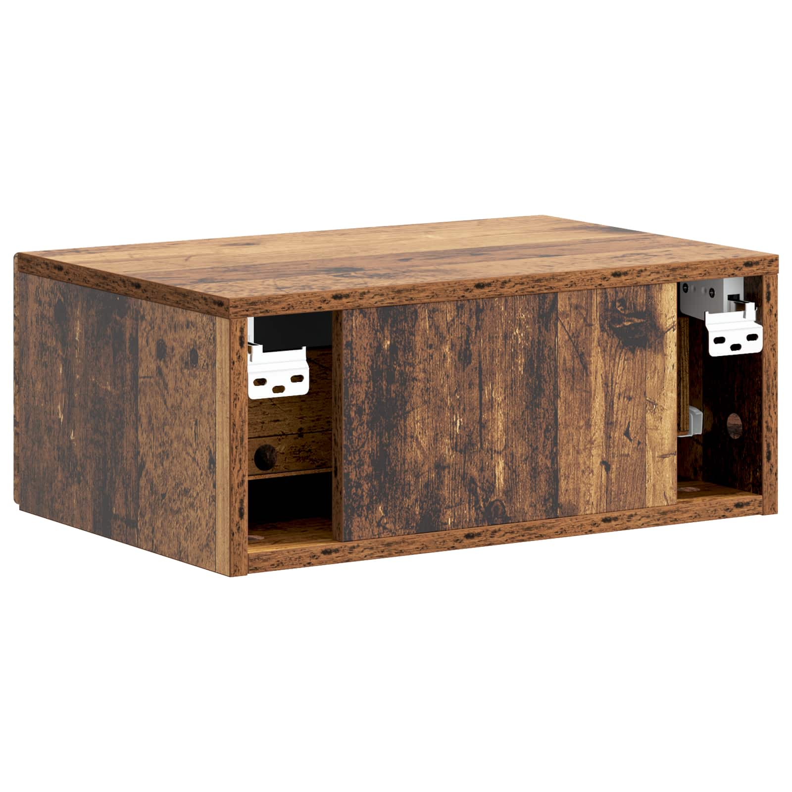Wandbeugel Bedkast Oud hout 49 x 34,5 x 20 cm Bewerkt hout is nu te koop bij PeponiXL, paradijselijk wonen!