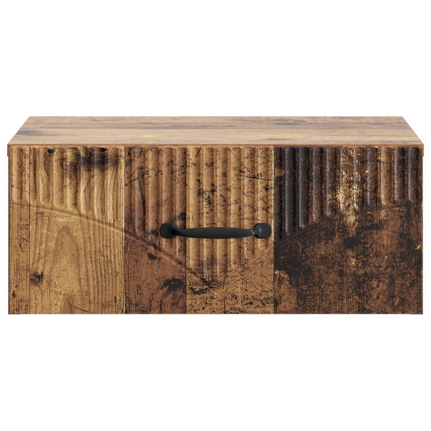 Wandbeugel Bedkast met lade 2 pcs Oud hout 49 x 34,5 x 20 cm is nu te koop bij PeponiXL, paradijselijk wonen!