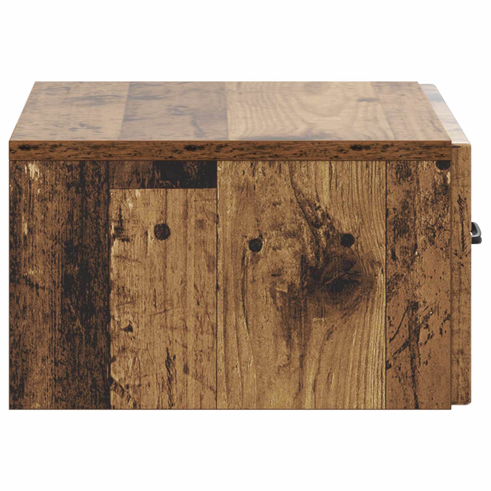 Wandbeugel Bedkast met lade 2 pcs Oud hout 49 x 34,5 x 20 cm is nu te koop bij PeponiXL, paradijselijk wonen!